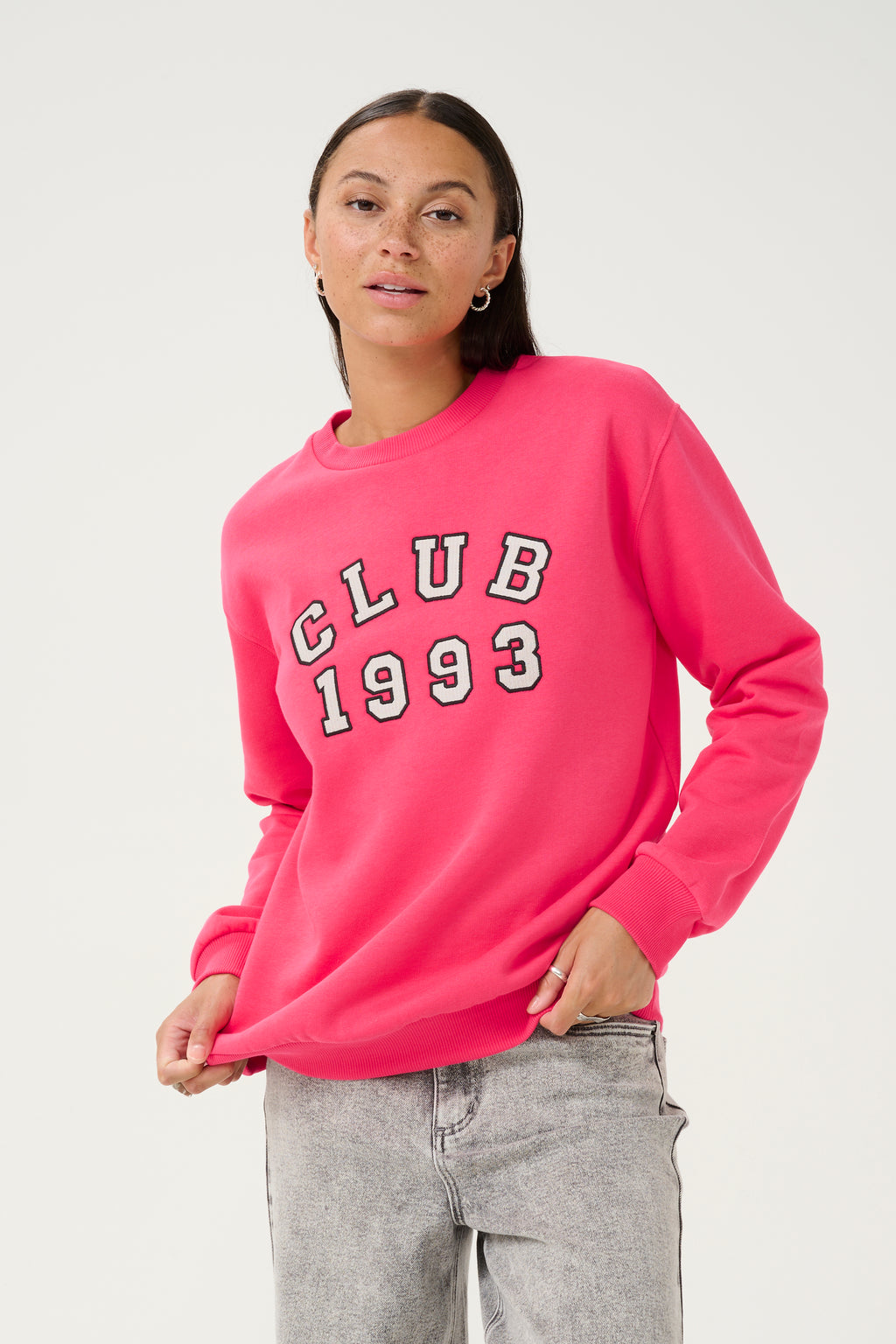 KAFFE Viola Sweatshirt Raspberry Pink