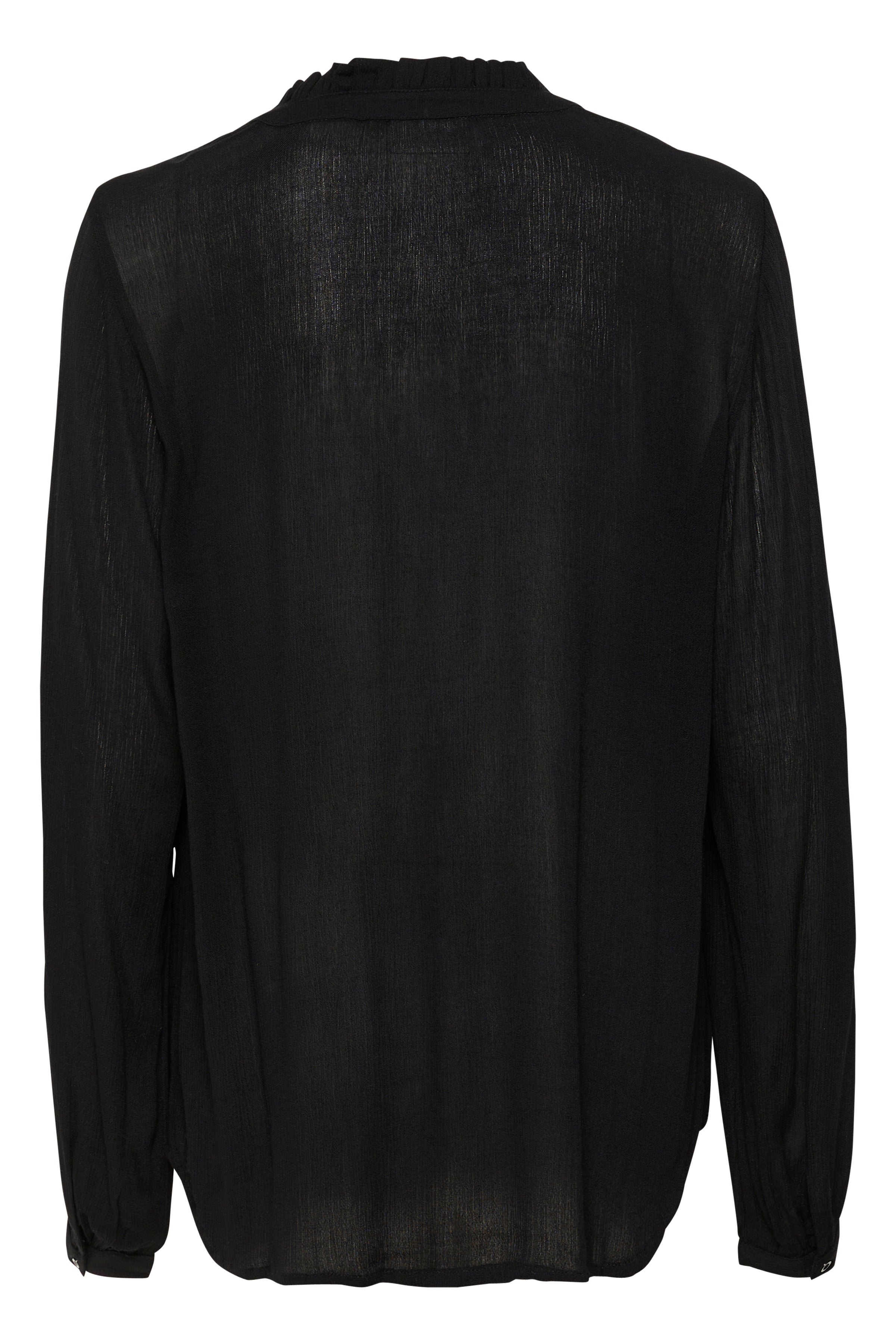 KAFFE Amber Flounce Bluse Deep Sort