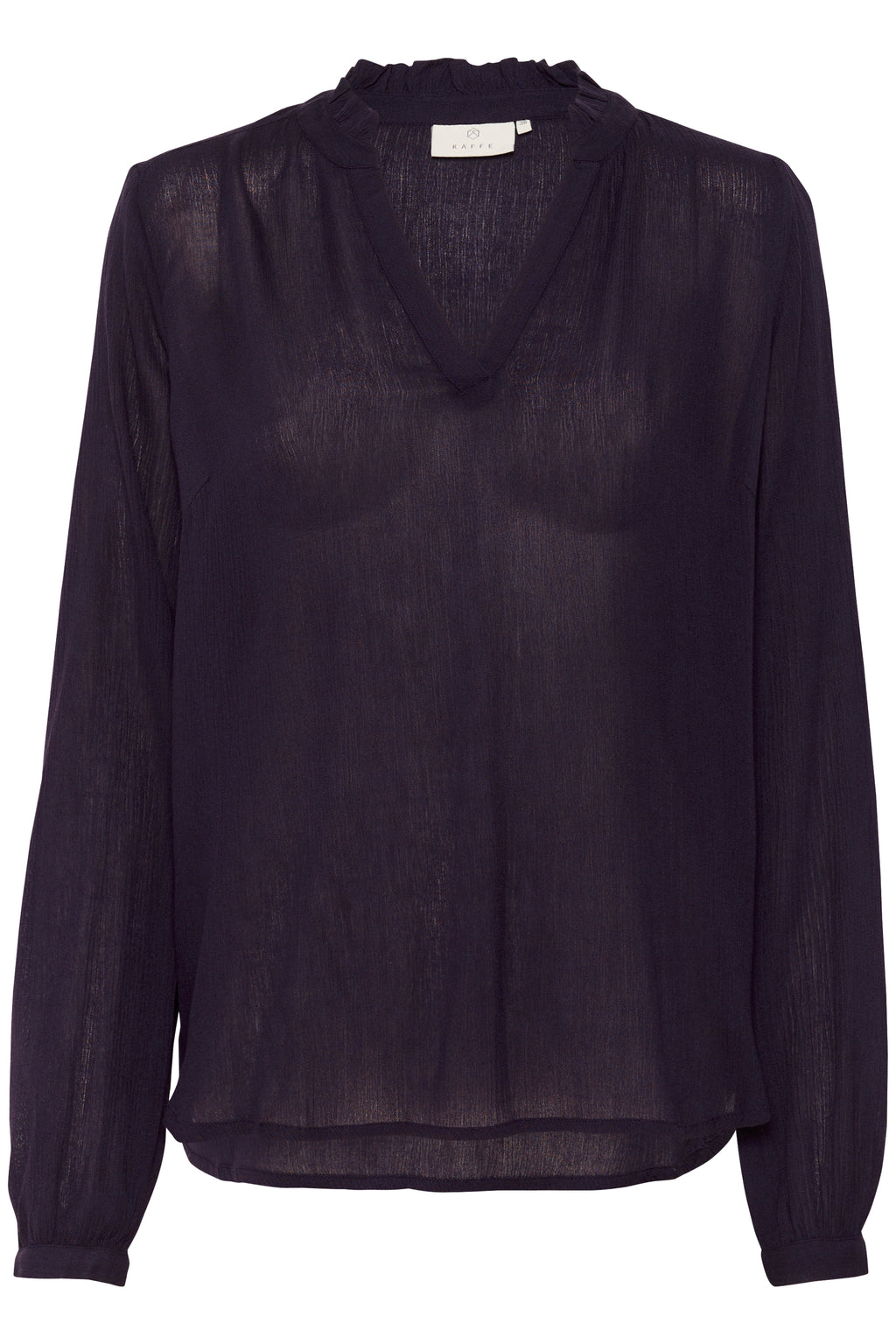 KAFFE Amber Flounce Bluse Dawn Lilla