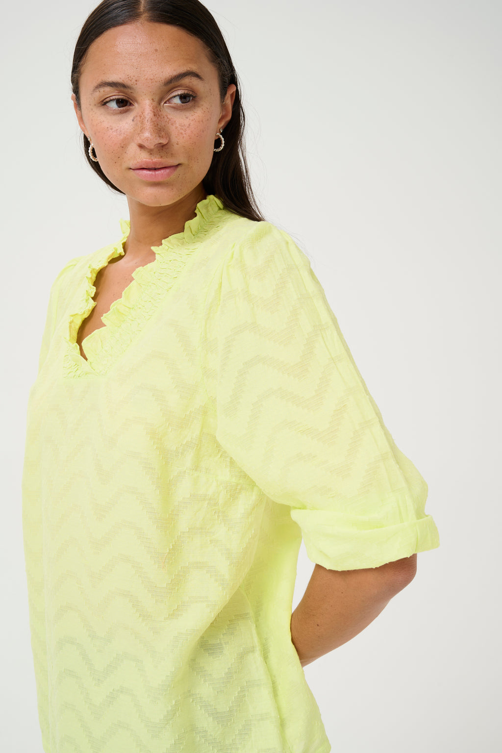 KAFFE Victoria Bluse Lettuce Grøn