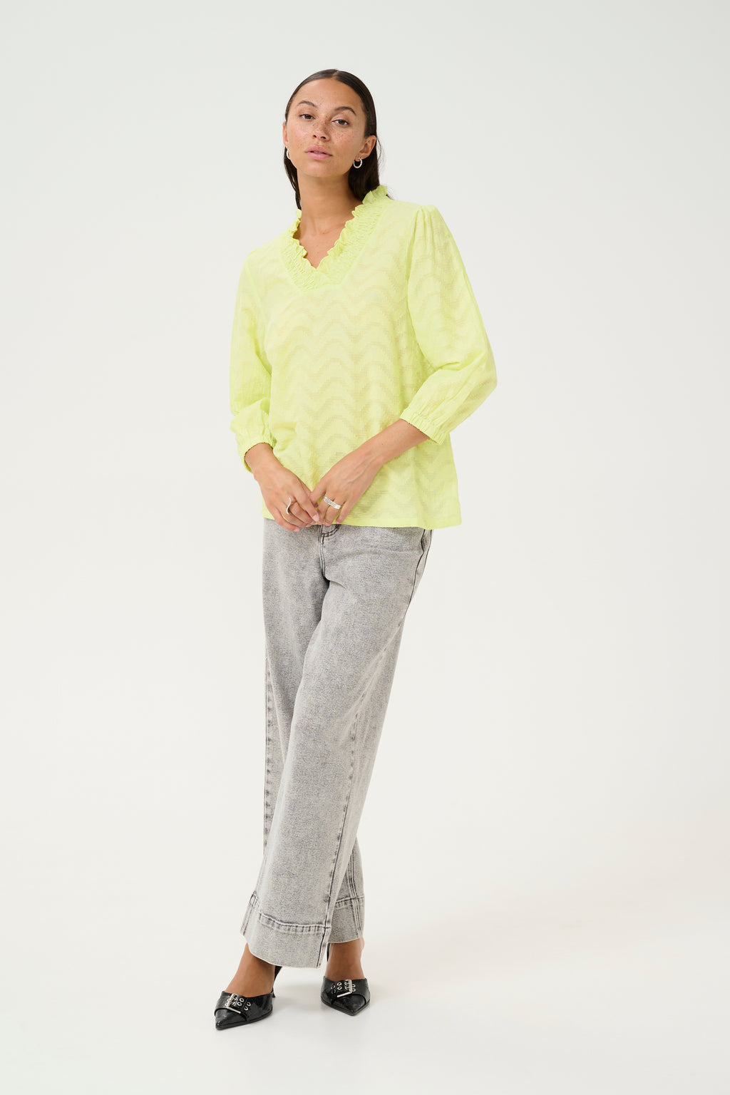 KAFFE Victoria Bluse Lettuce Grøn