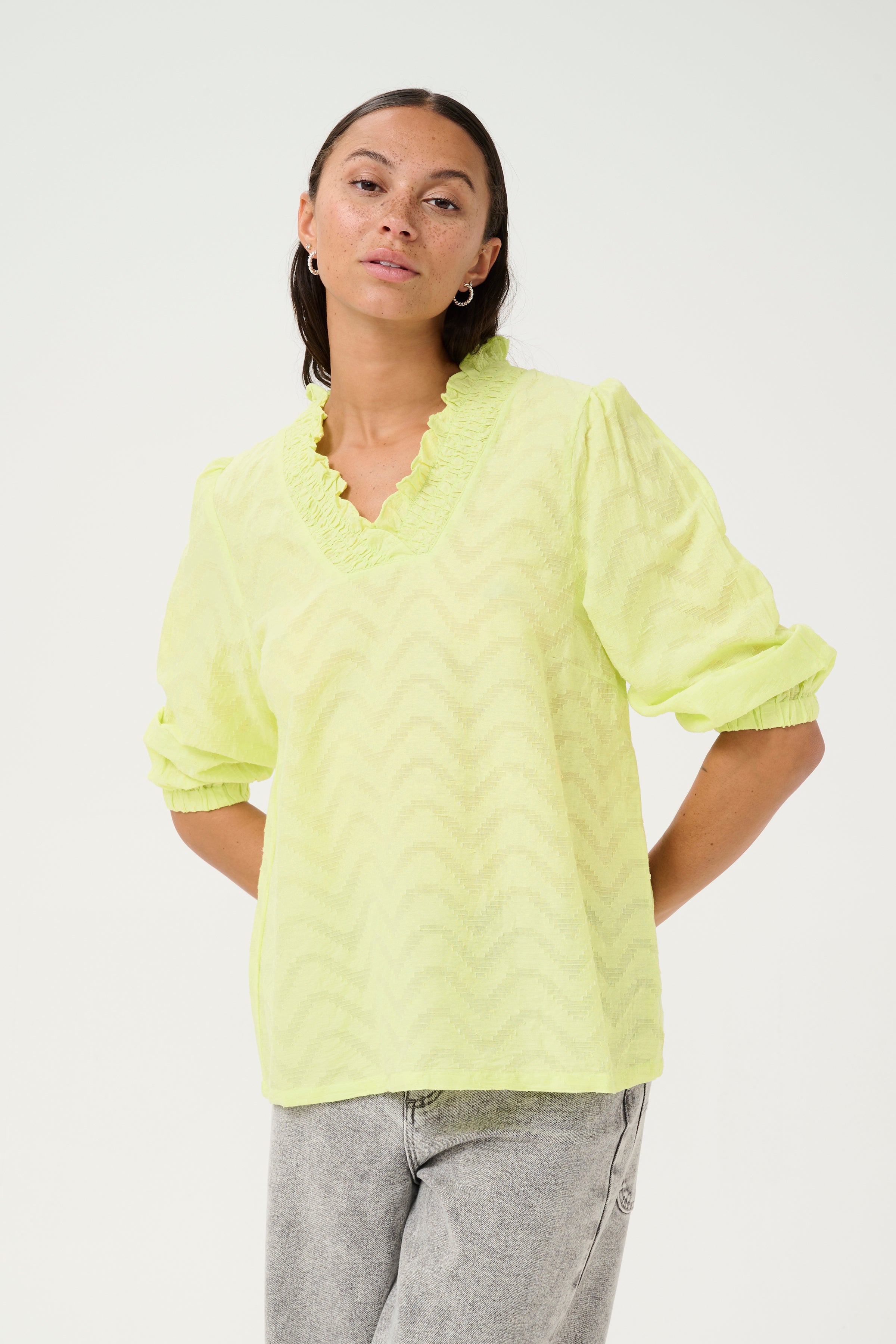 KAFFE Victoria Bluse Lettuce Grøn