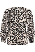 KAFFE Ivanna T-shirt Moonstruck Sort
