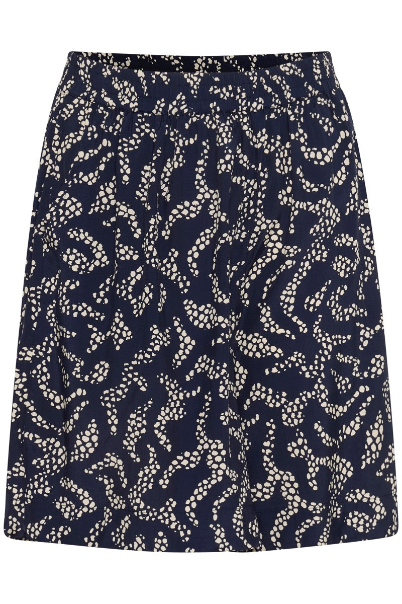 KAFFE Barton Shorts Midnight Marine Blå