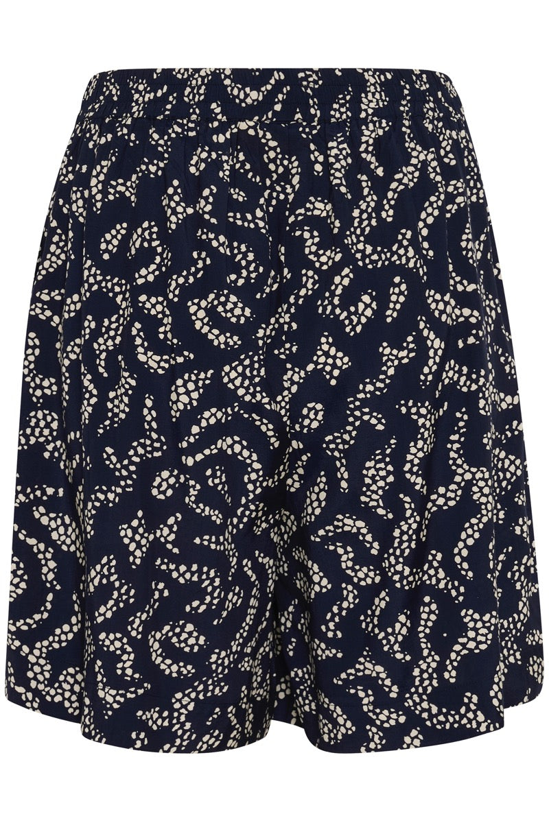 KAFFE Barton Shorts Midnight Marine Blå