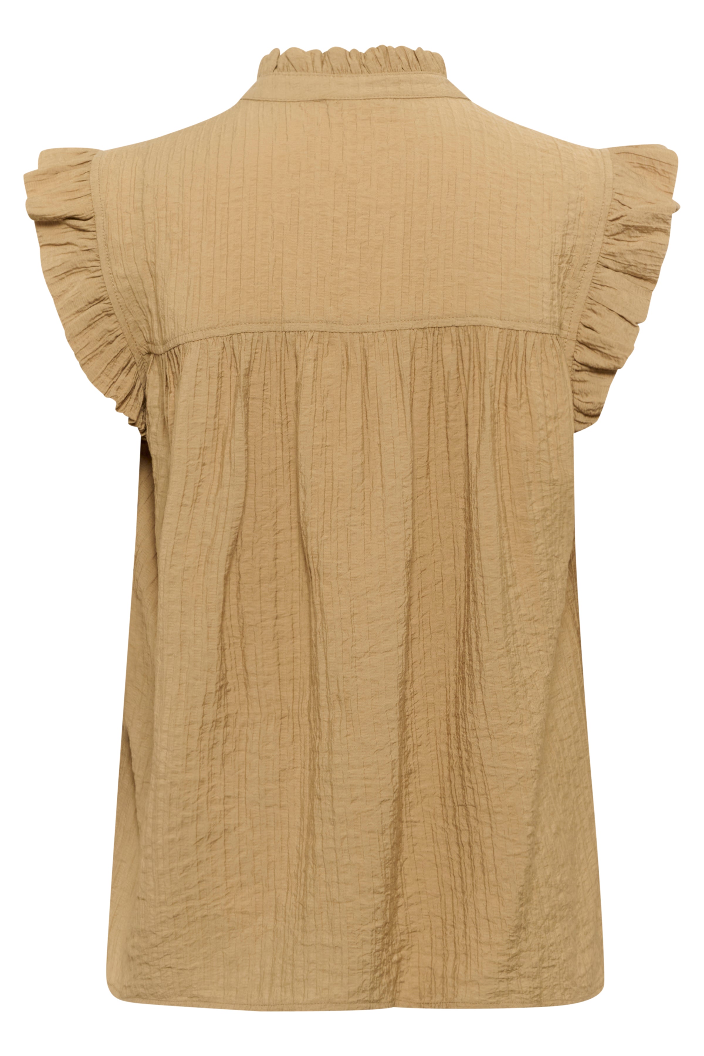 KAFFE Liany Via Bluse Starfish Brun