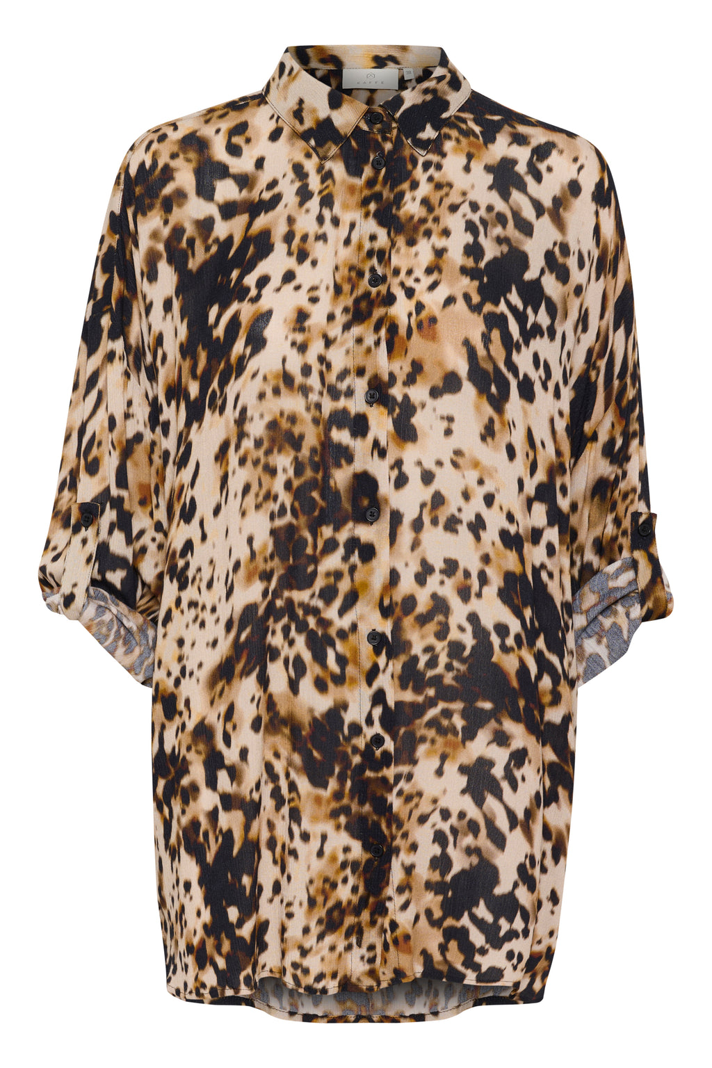 KAFFE Thora Amber Skjorte Leopard Print Brun
