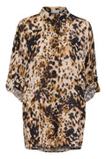 KAFFE Thora Amber Skjorte Leopard Print Brun