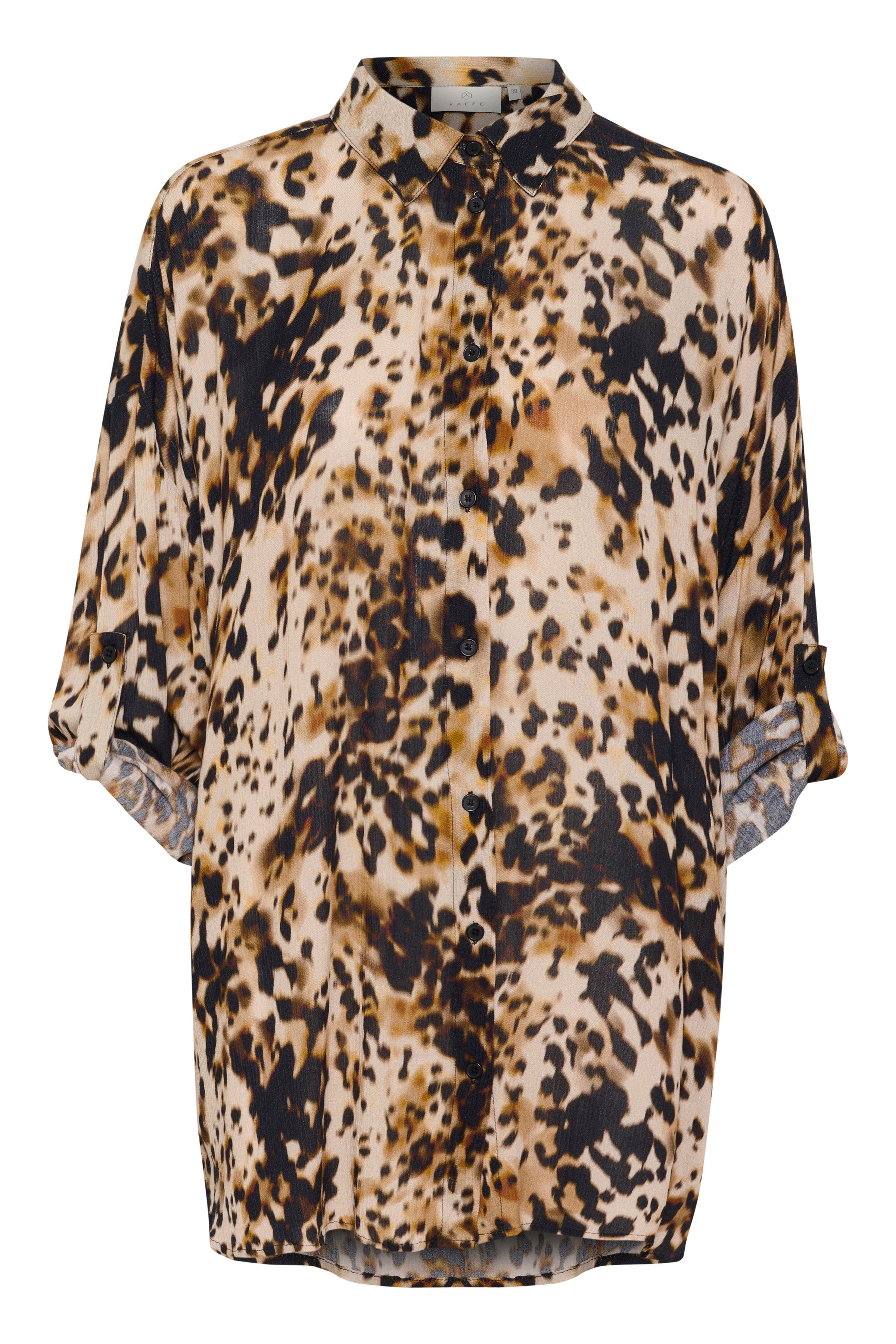 KAFFE Thora Amber Skjorte Leopard Print Brun