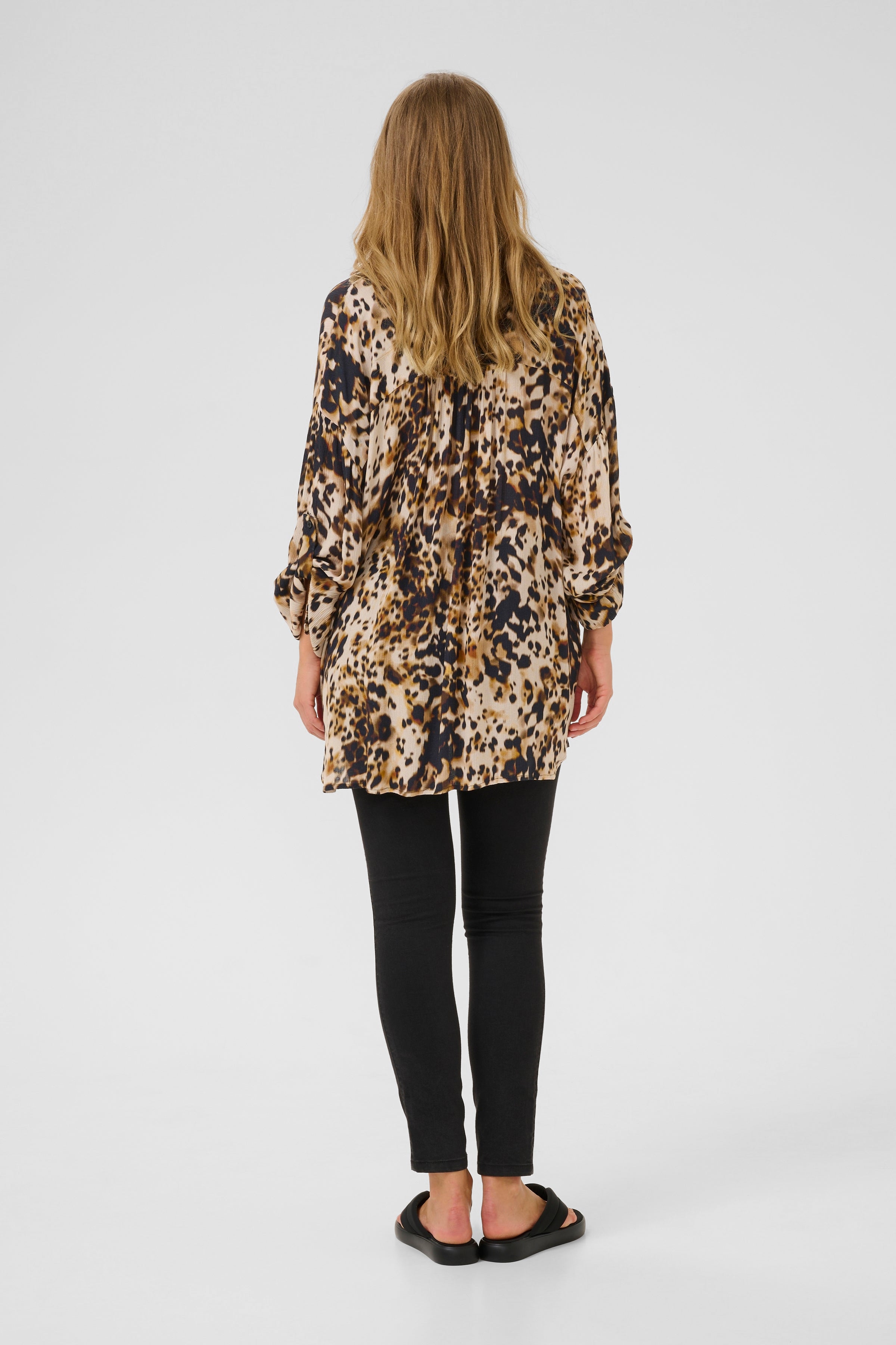 KAFFE Thora Amber Skjorte Leopard Print Brun