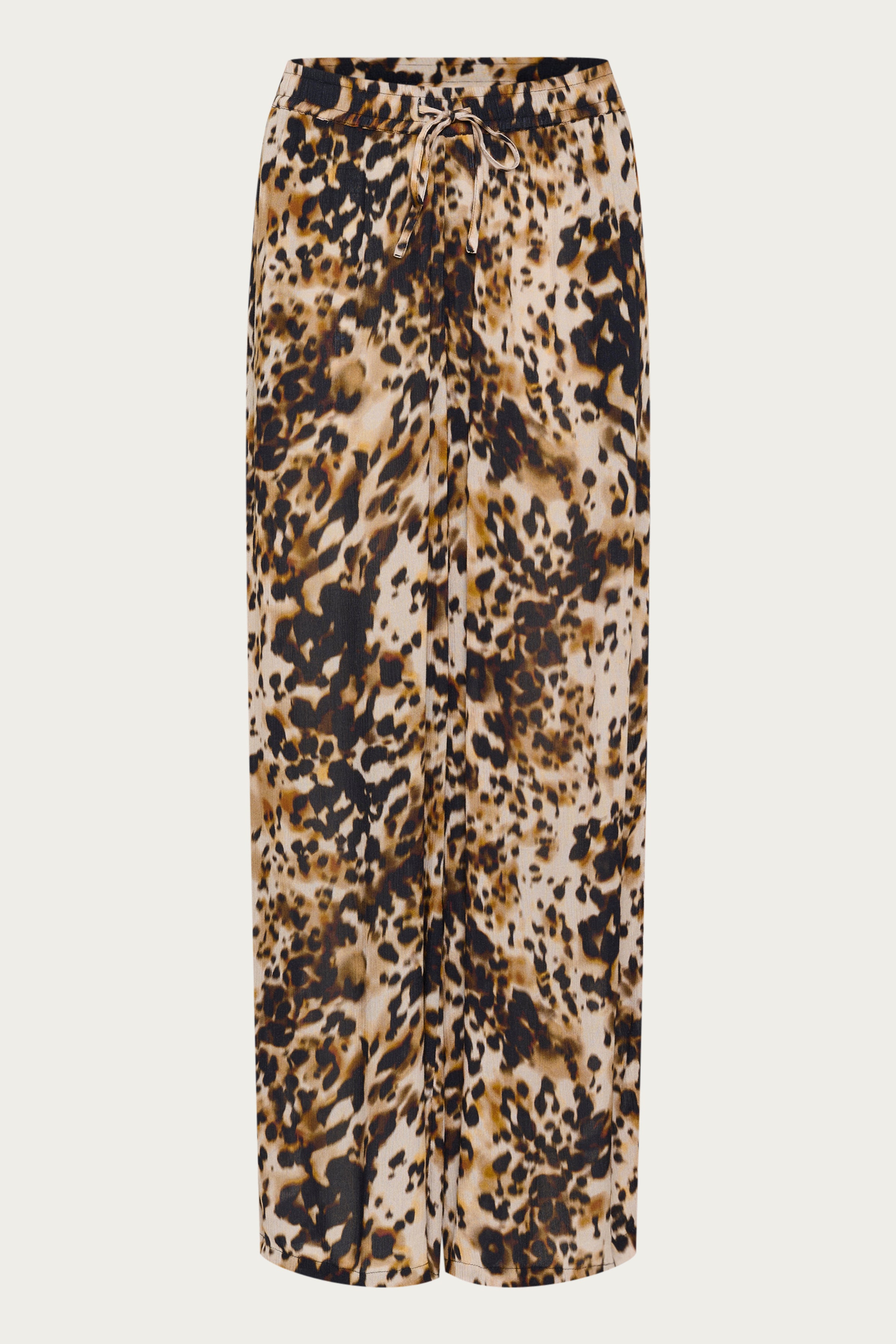 KAFFE Thora Amber Bukser Leopard Print Brun