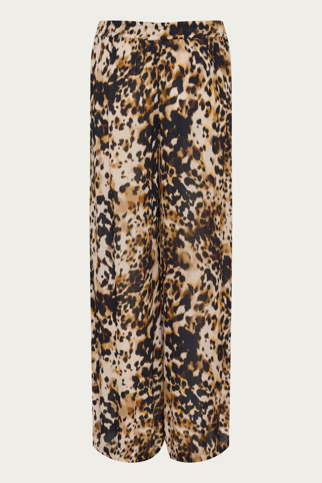 KAFFE Thora Amber Bukser Leopard Print Brun