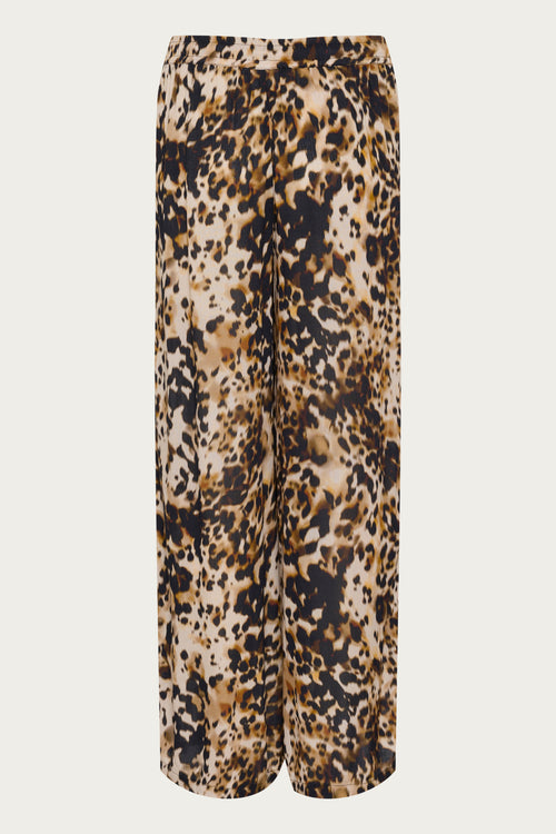 KAFFE Thora Amber Bukser Leopard Print Brun