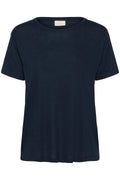 KAFFE Maria T-shirt Midnight Marine Blå