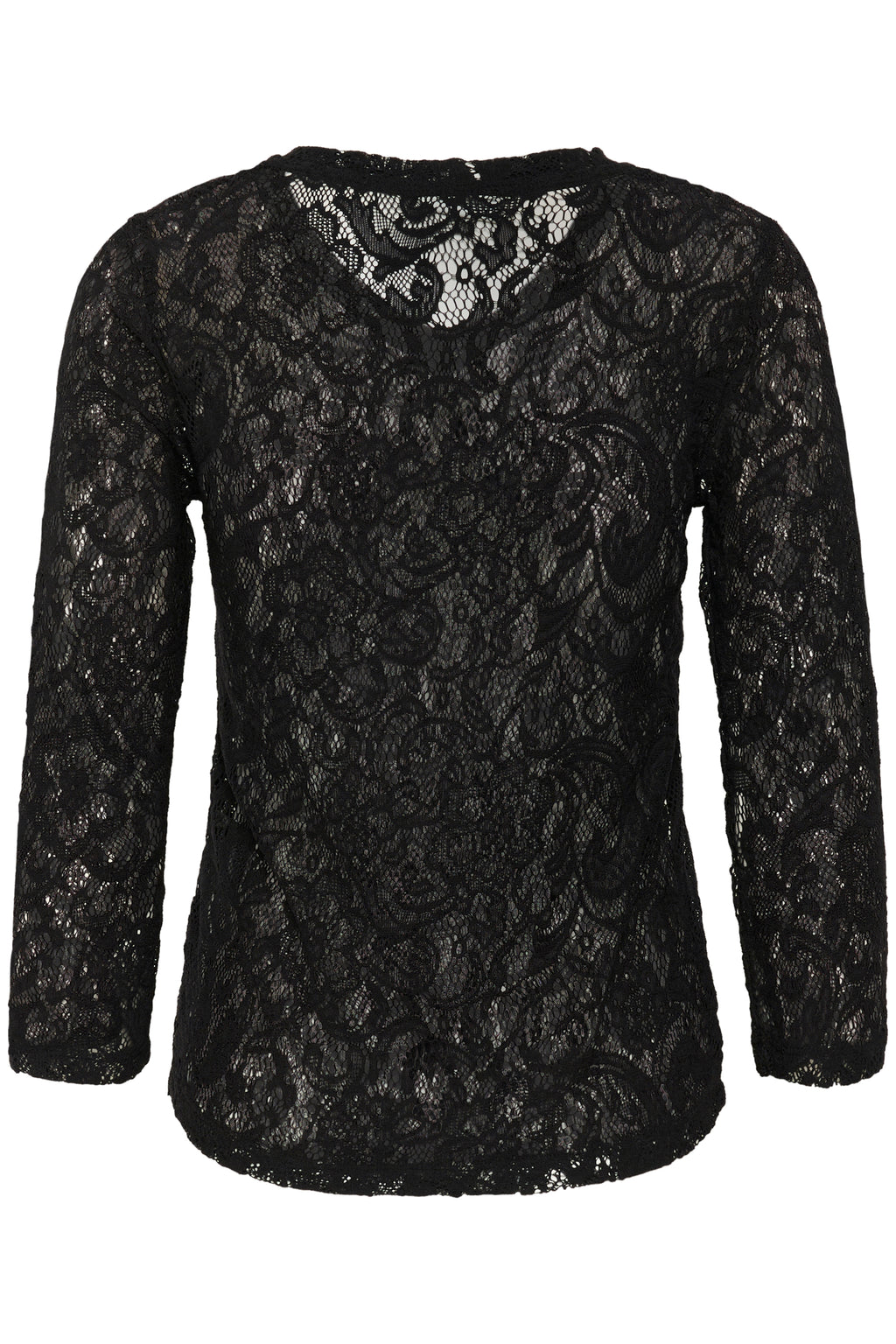 KAFFE Lace Bluse Deep Sort