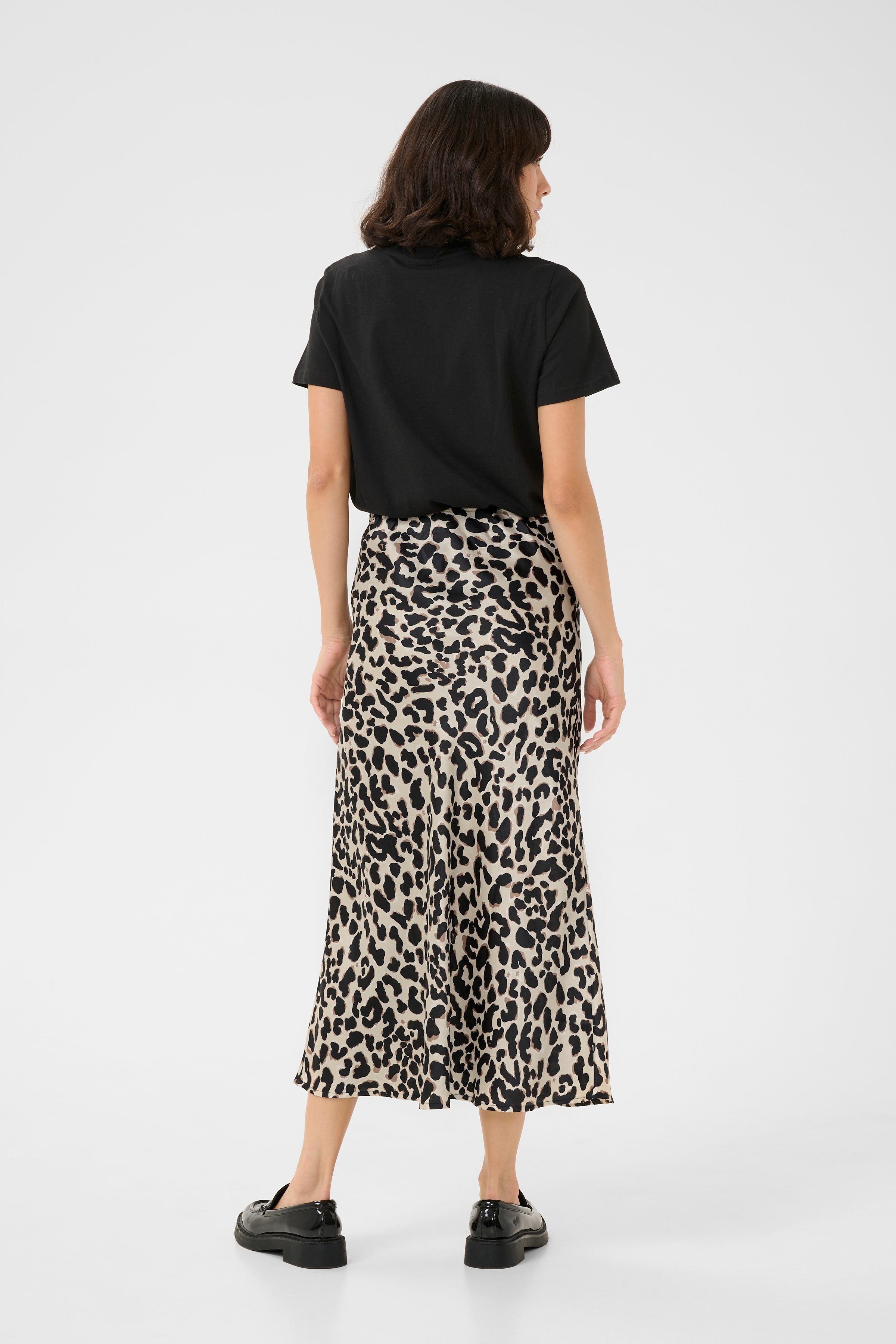KAFFE June Nederdel Leopard Brun