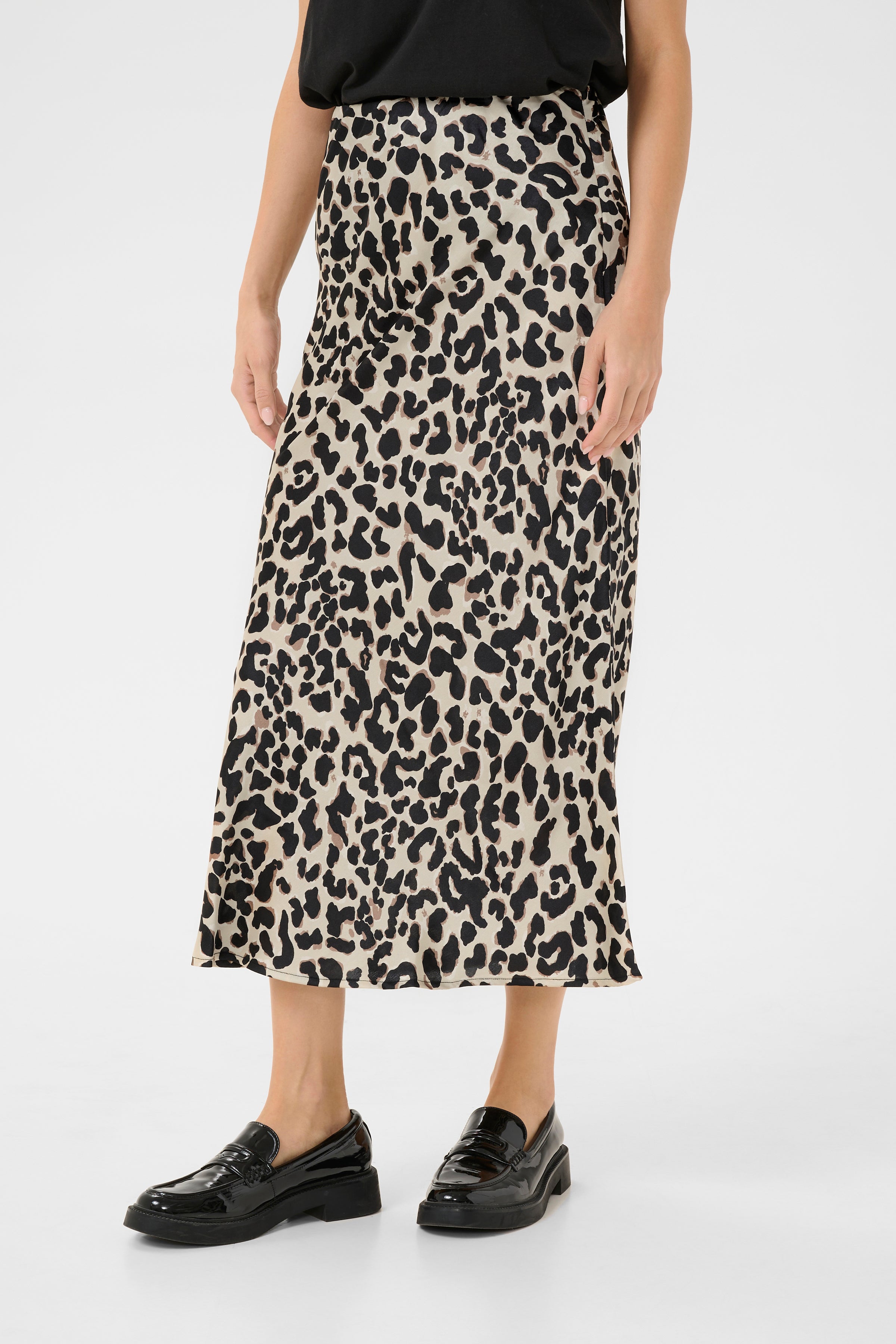 KAFFE June Nederdel Leopard Brun