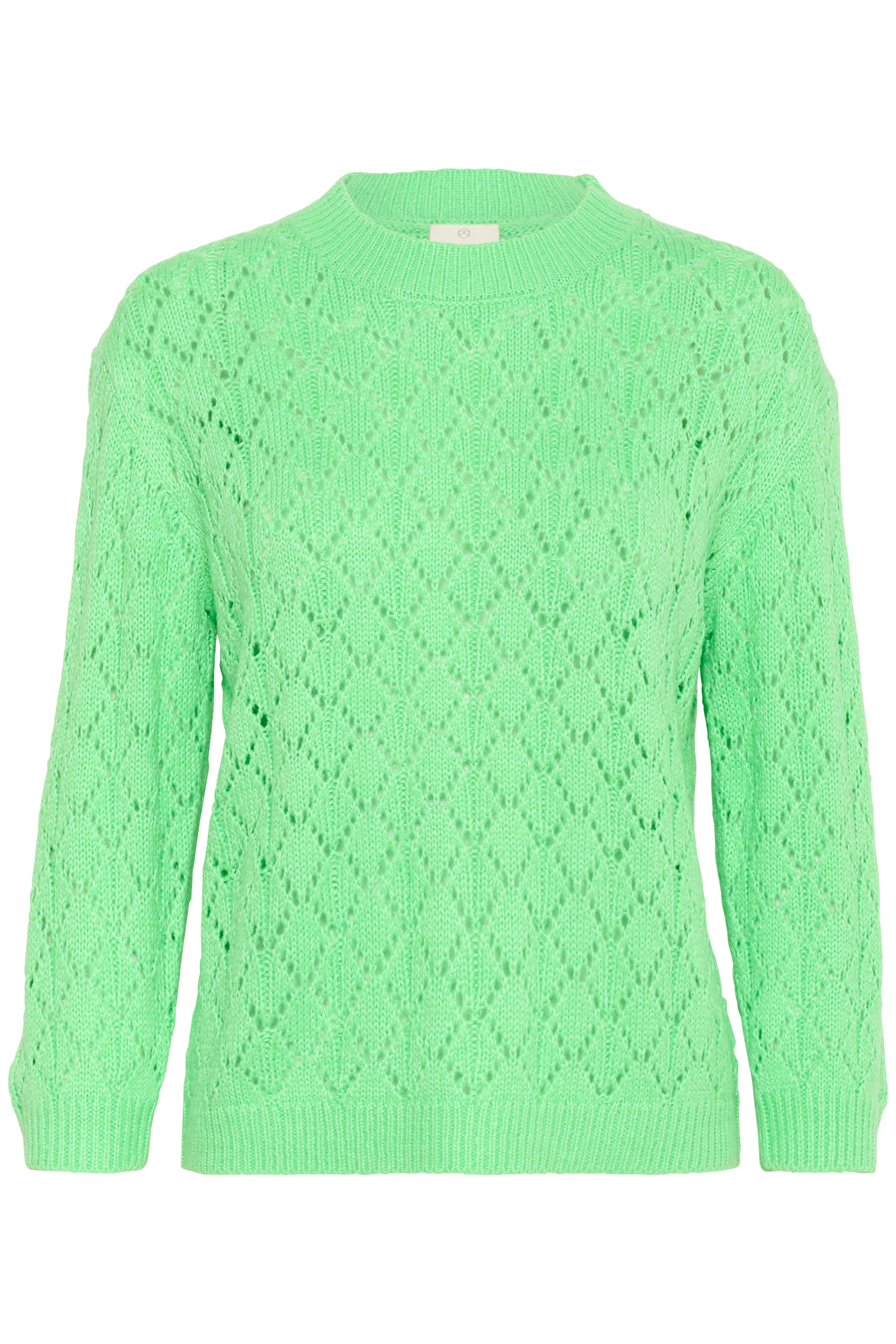 KAFFE Anika Pullover 3/4 Ærme Spring Bouquet Grøn