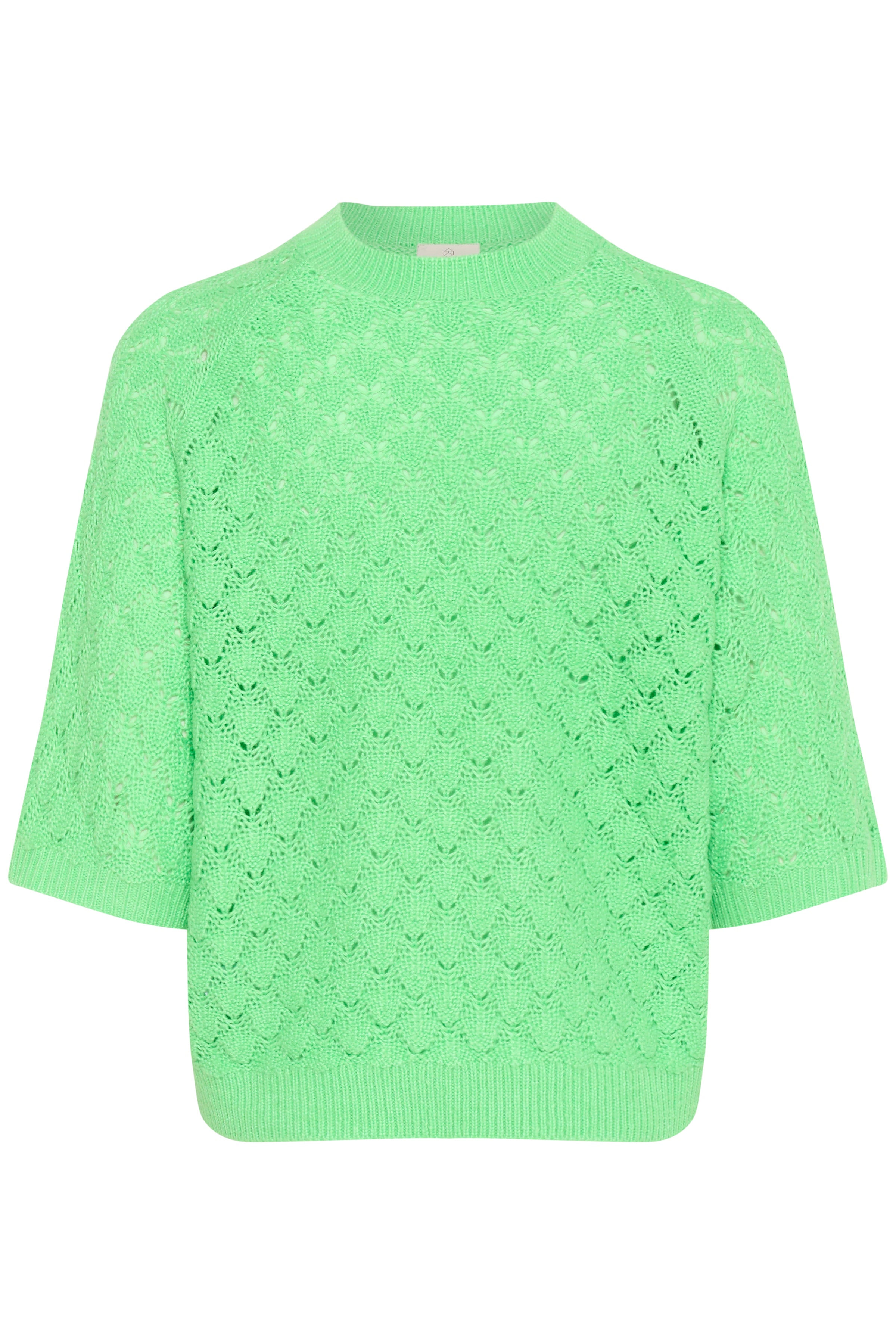 KAFFE Kani Strik Pullover Spring Bouquet Grøn