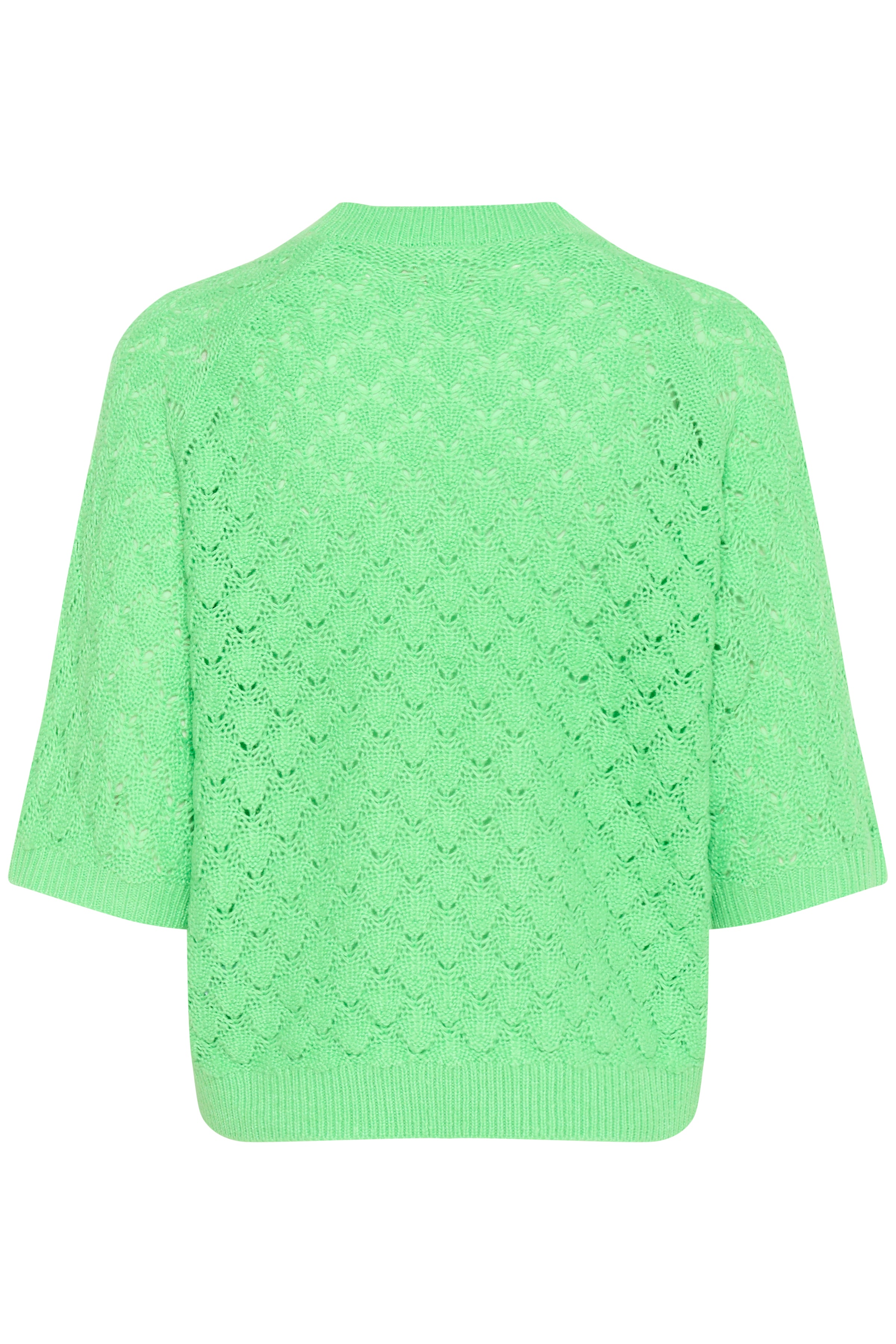 KAFFE Kani Strik Pullover Spring Bouquet Grøn