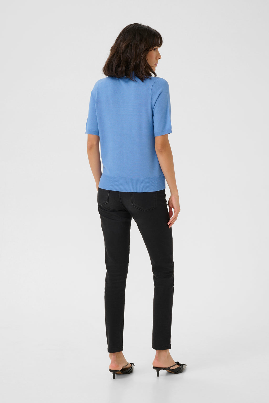 KAFFE Lizza Polo Pullover Ultramarine Blå