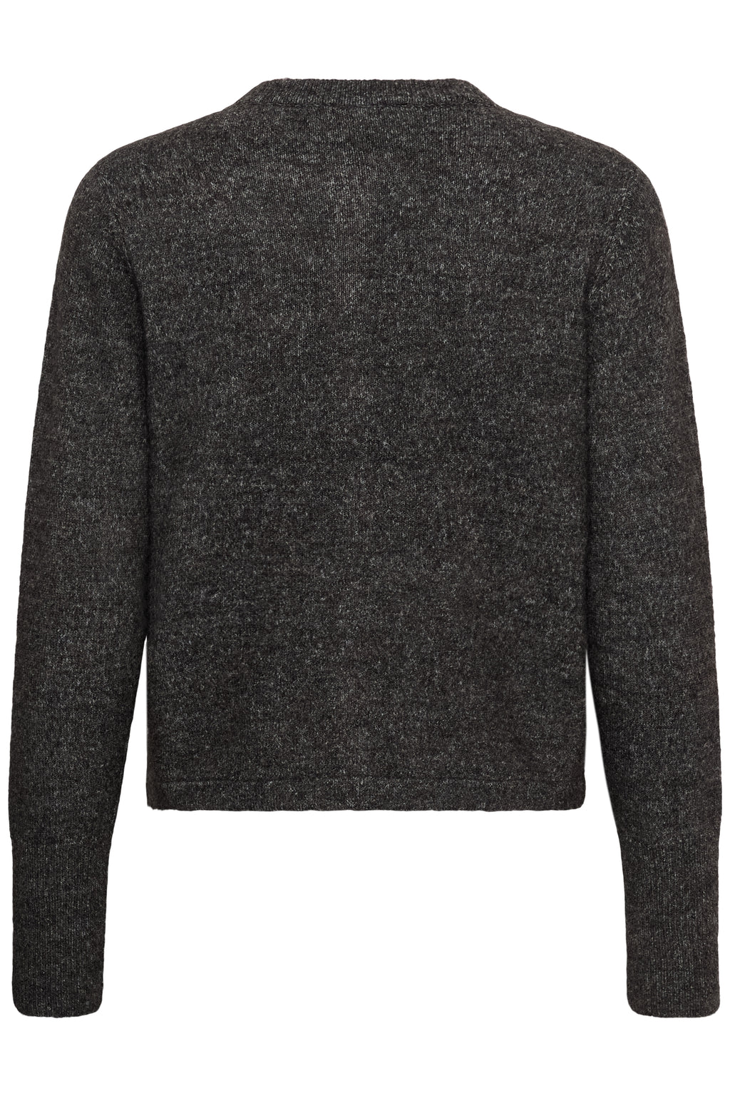 KAFFE Niel Strik Cardigan Mørk Grå Melange
