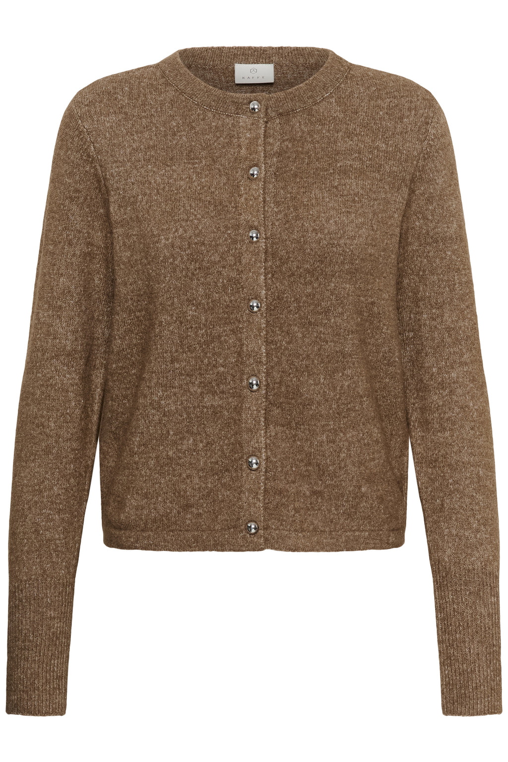 KAFFE Niel Strik Cardigan Beige Melange