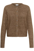 KAFFE Niel Strik Cardigan Beige Melange