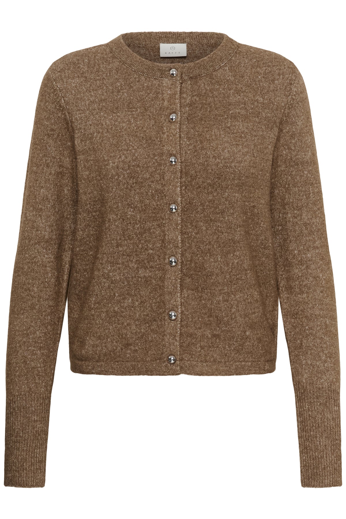 KAFFE Niel Strik Cardigan Beige Melange