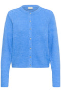 KAFFE Niel Strik Cardigan Provence Melange Blå