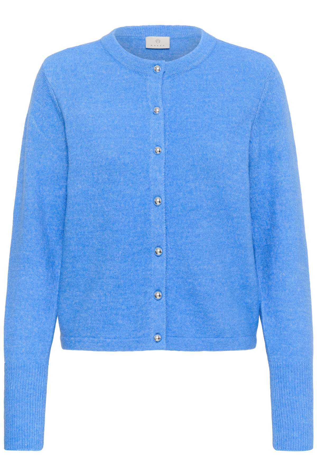 KAFFE Niel Strik Cardigan Provence Melange Blå