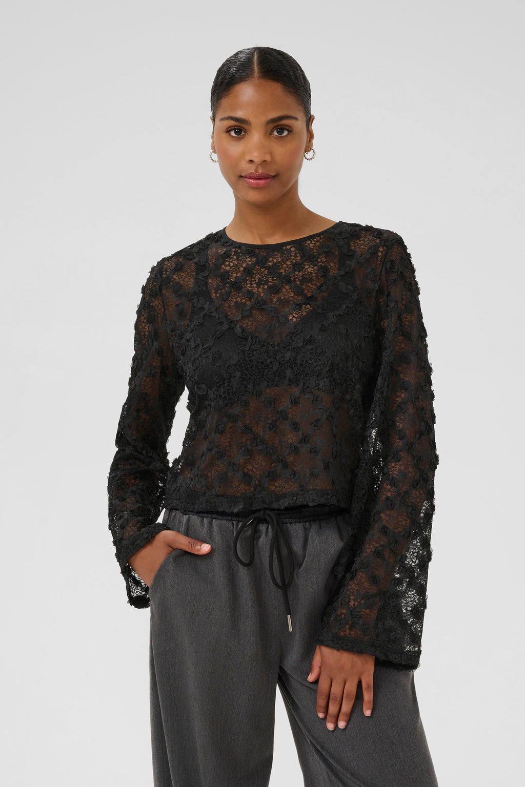 KAFFE Rosie Bluse Deep Sort