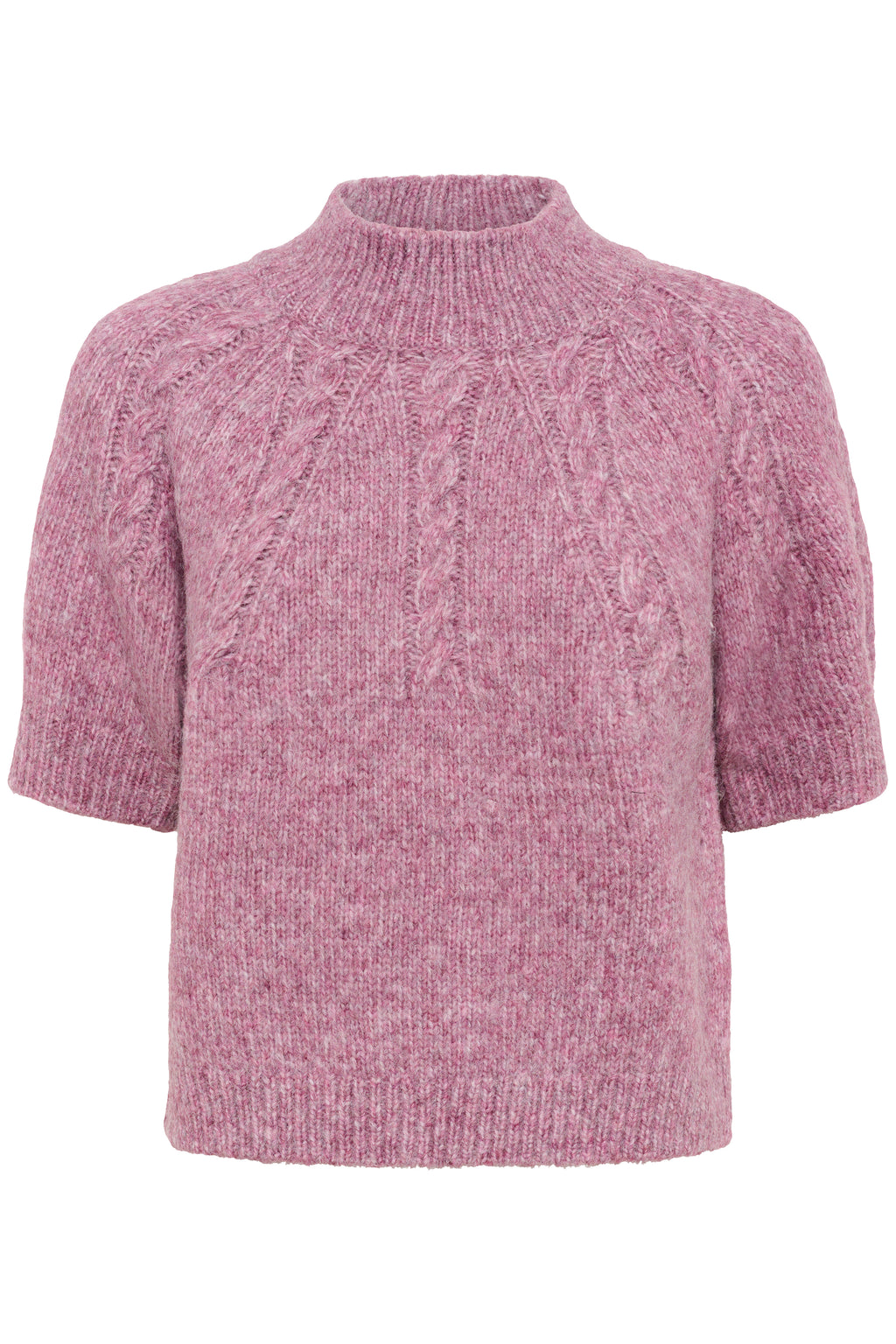 KAFFE Cuba Pullover Tulipwood Melange Lyserød