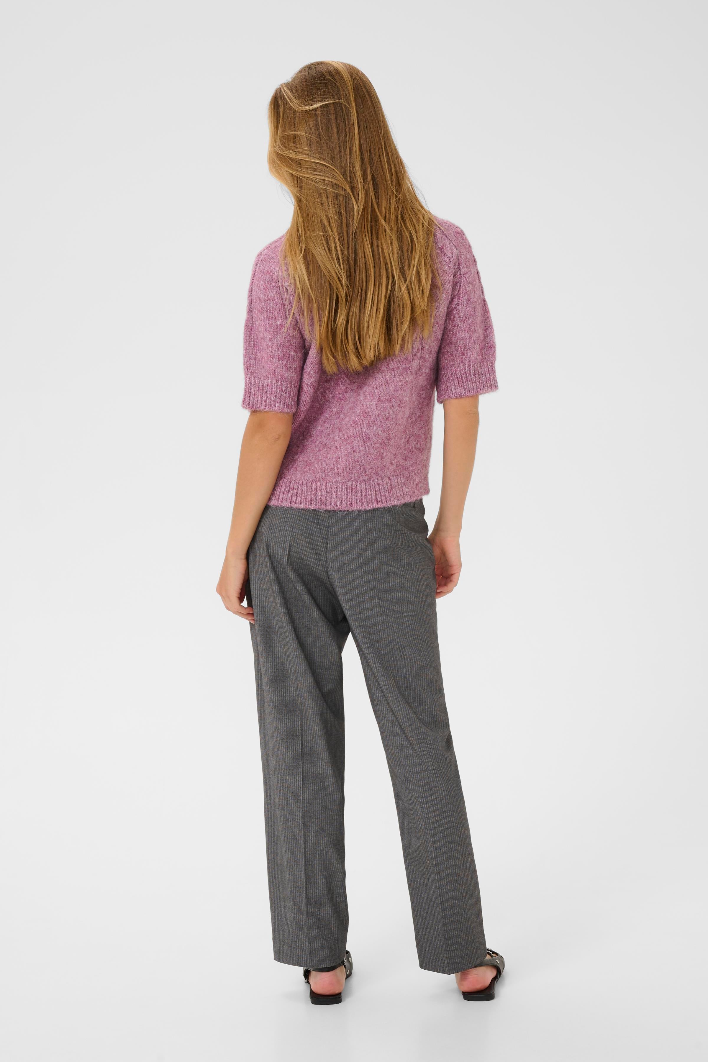 KAFFE Cuba Pullover Tulipwood Melange Lyserød