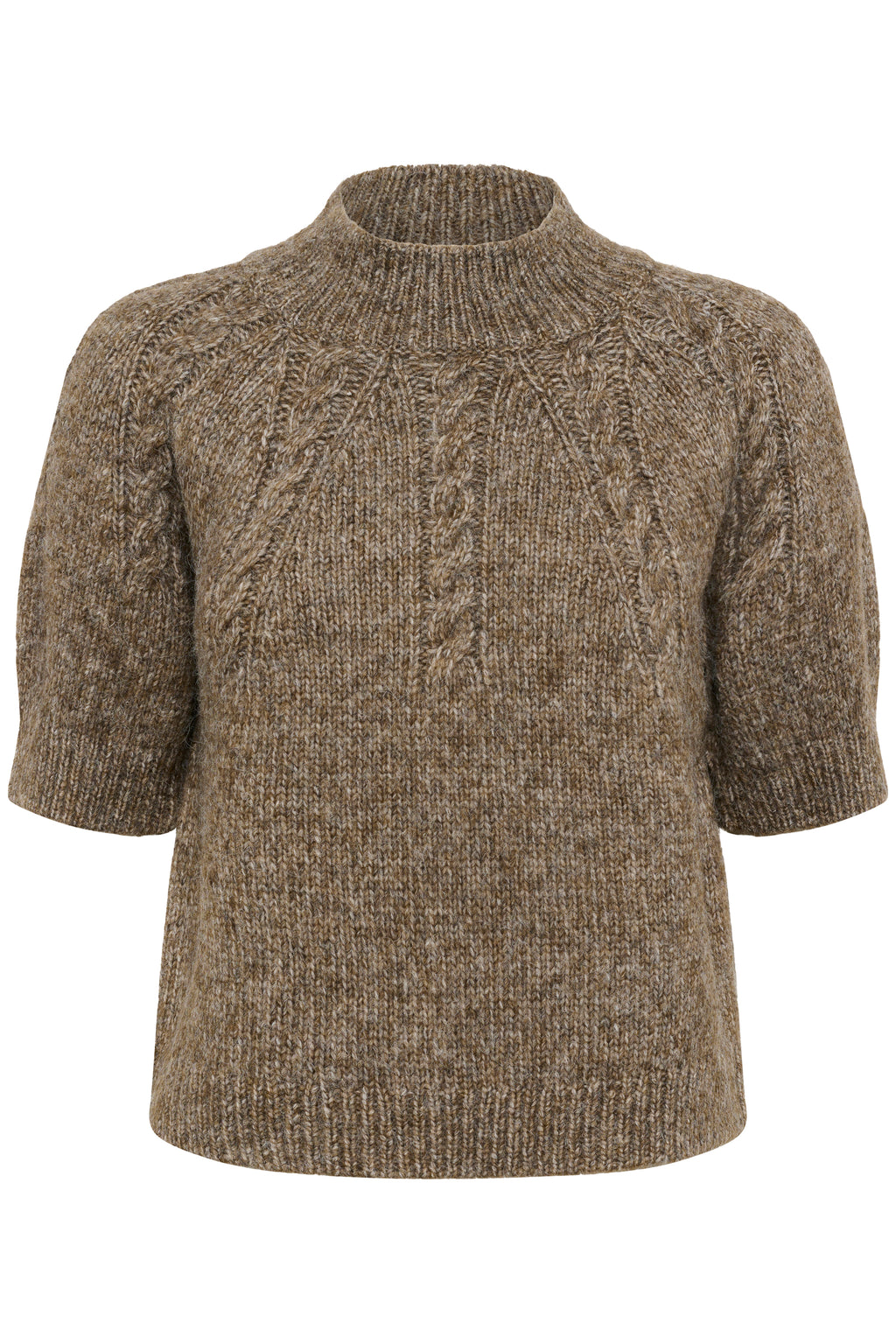 KAFFE Cuba Pullover Morel Melange Brun