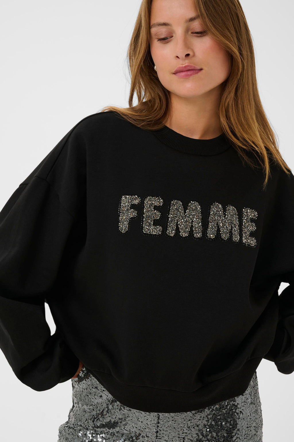 KAFFE Lise Sweatshirt Deep Sort