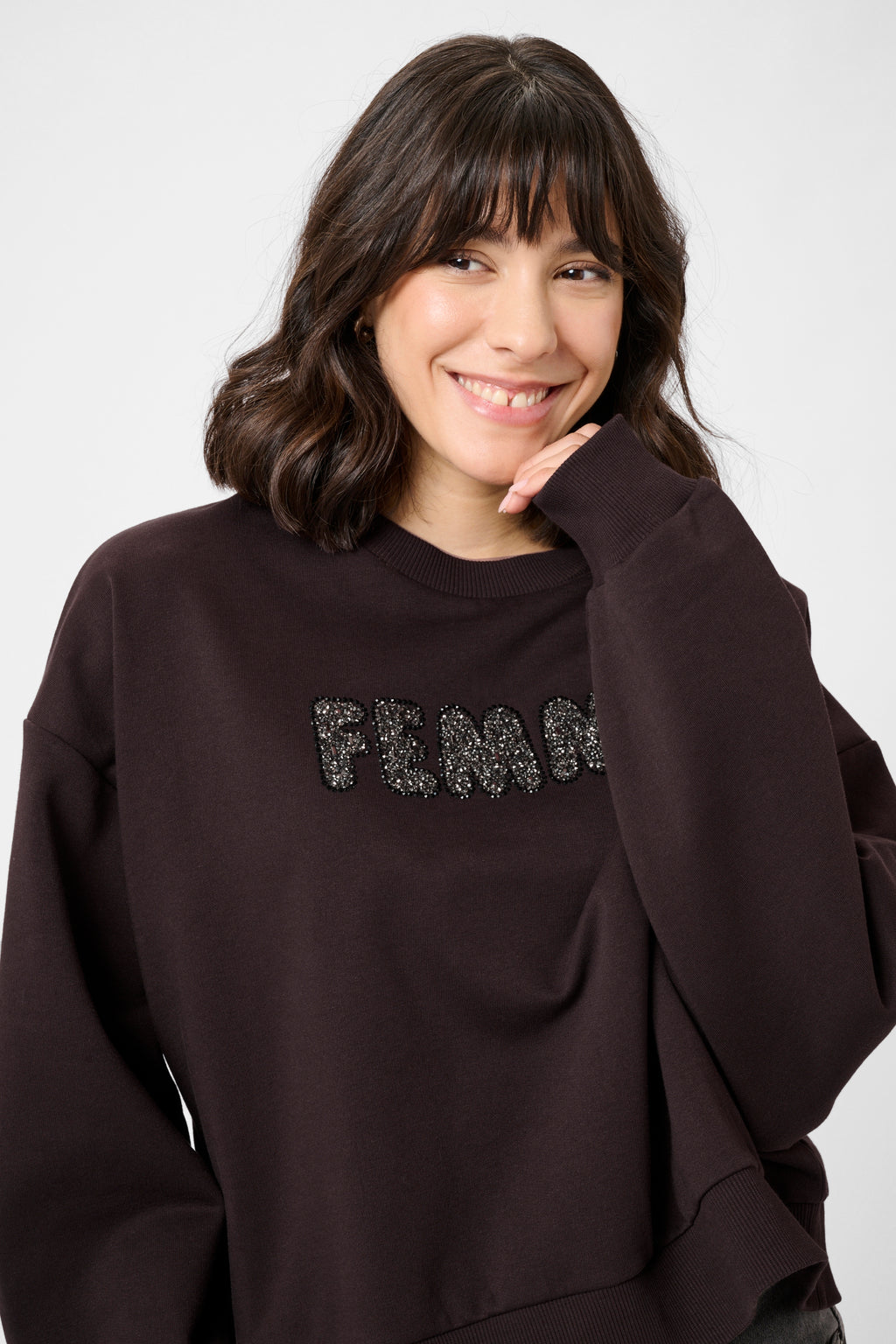 KAFFE Lise Sweatshirt Coffee Sort