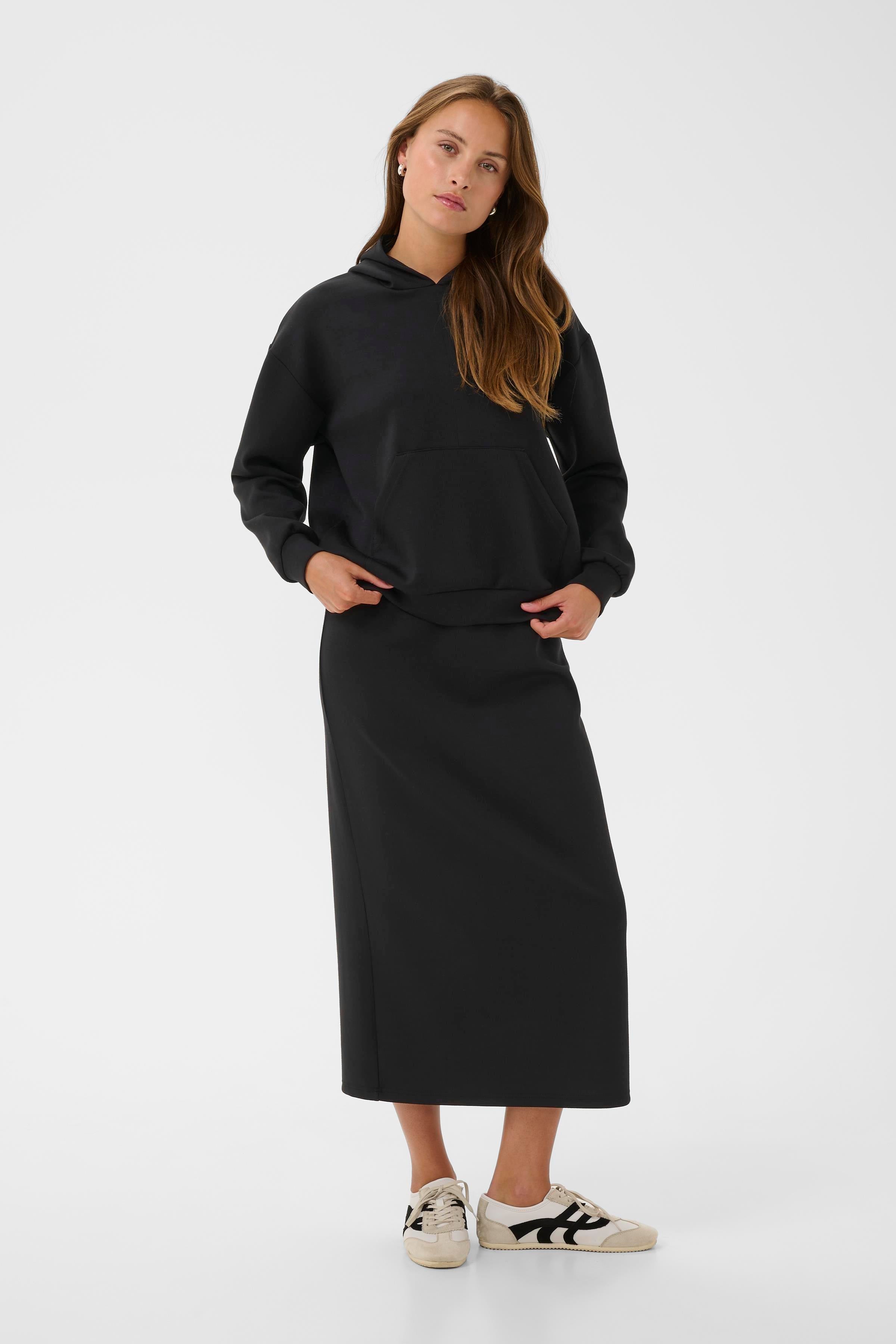 KAFFE Annika Sweatshirt Hætte Deep Sort