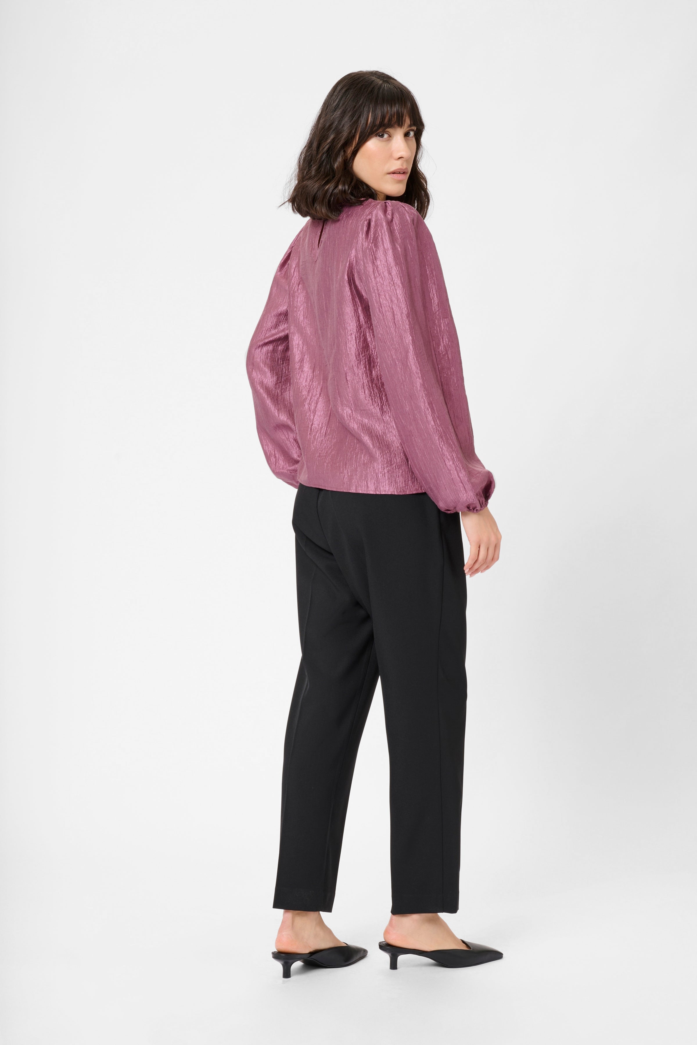 KAFFE Rizz Bluse Tulipwood Lyserød