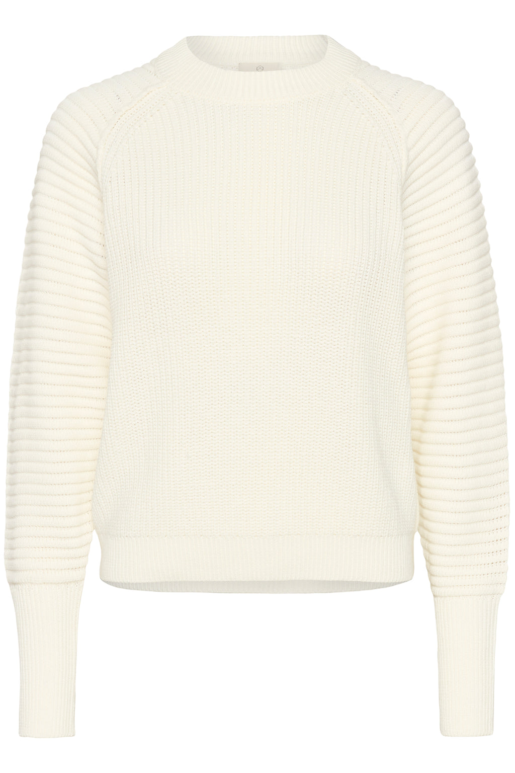 KAFFE Mone Strik Pullover Chalk Hvid