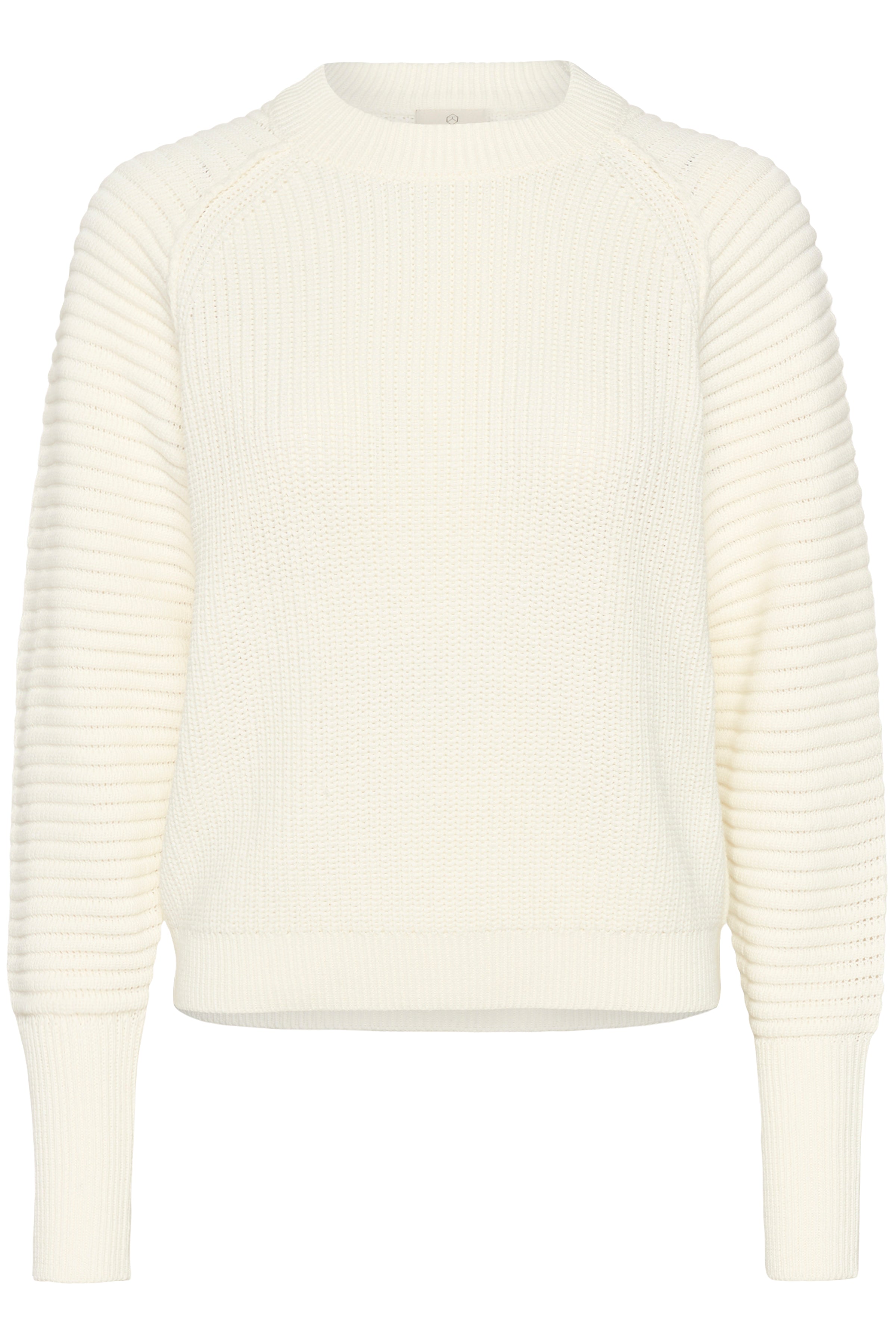KAFFE Mone Strik Pullover Chalk Hvid