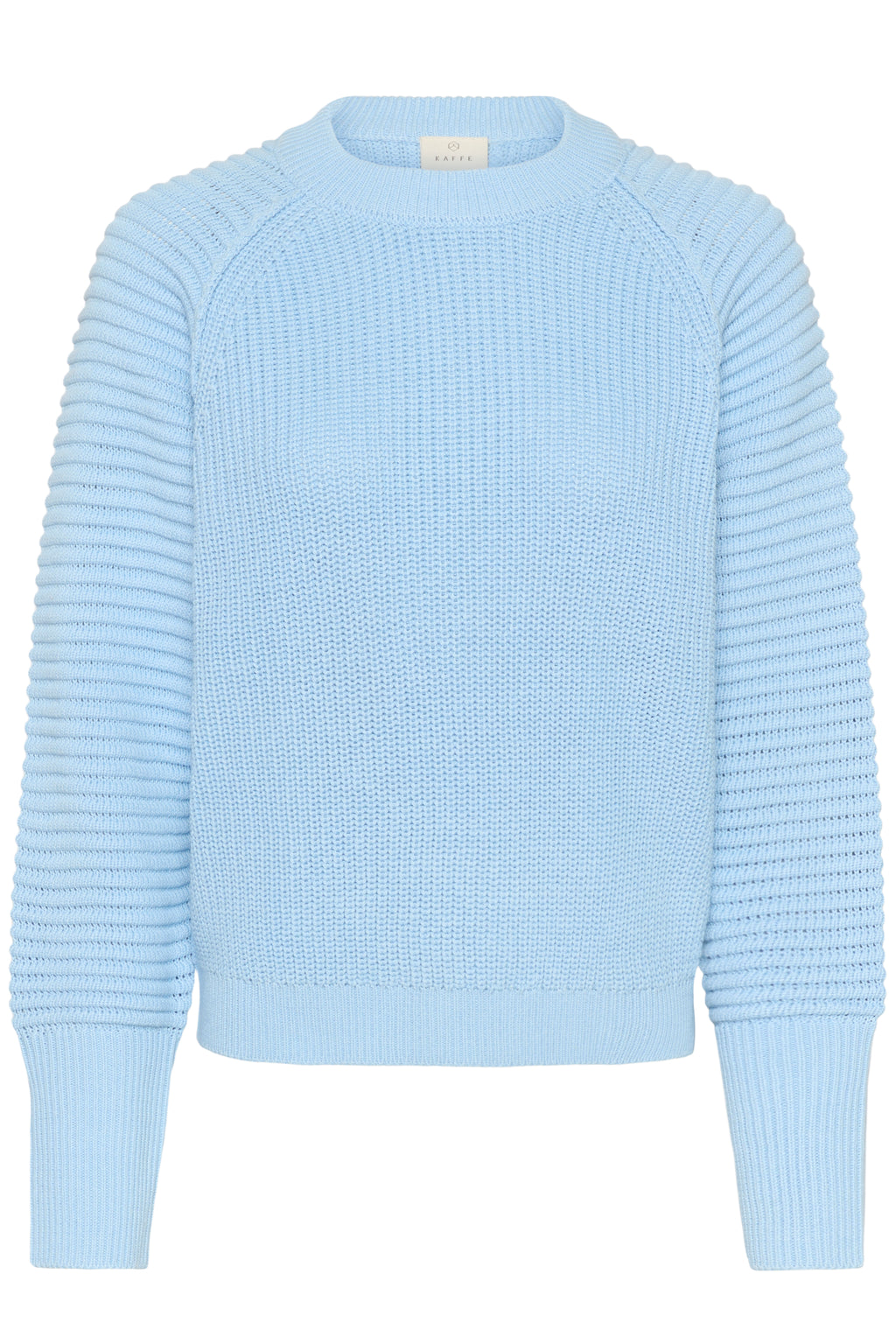KAFFE Mone Strik Pullover Powder Blå