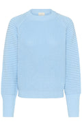 KAFFE Mone Strik Pullover Powder Blå