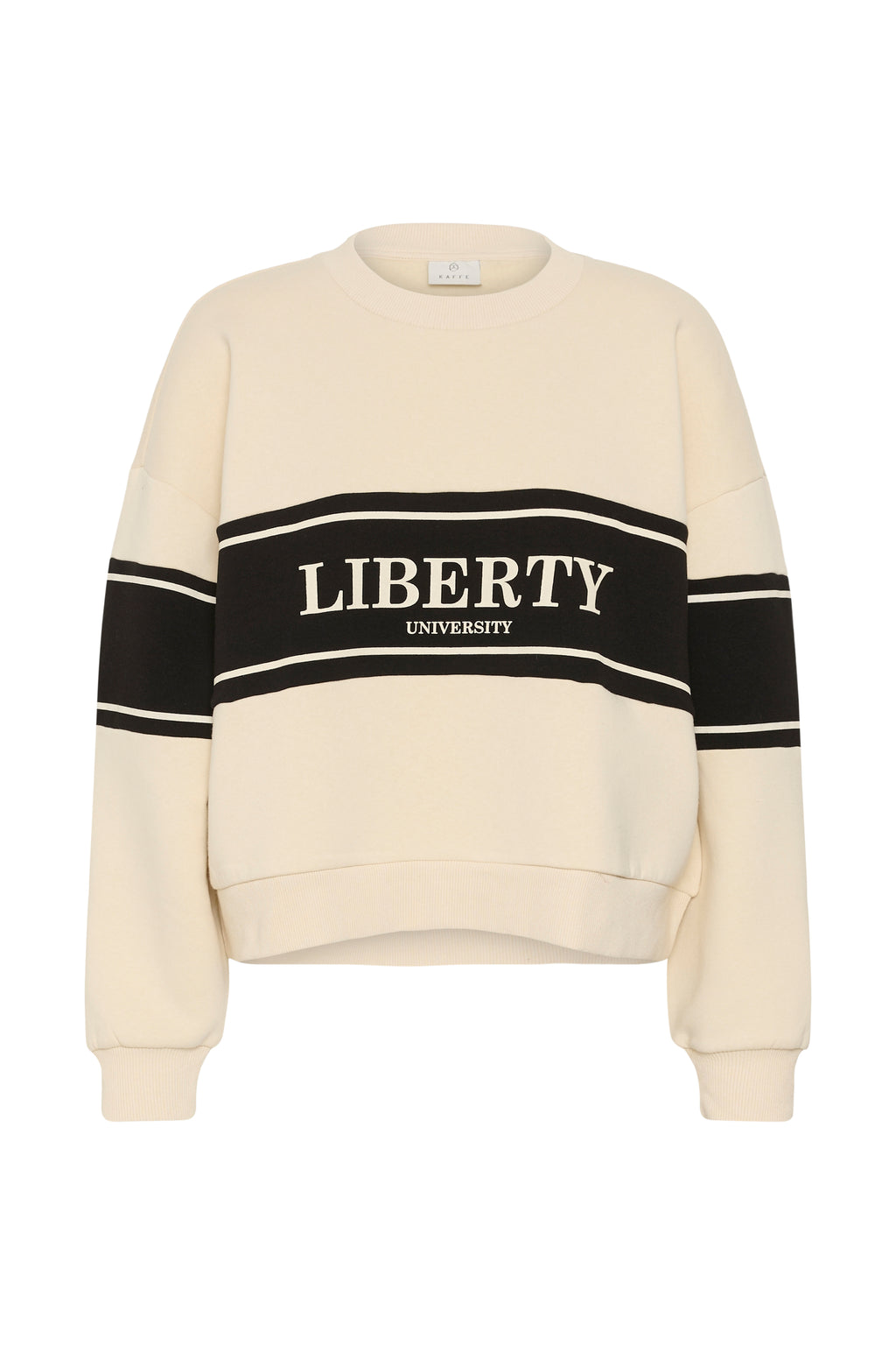 KAFFE Assia Sweatshirt Turtledove Creme Sort