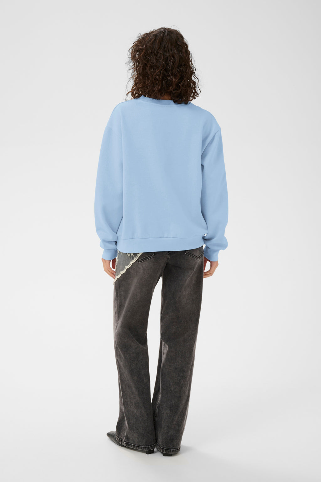 KAFFE Sussi Sweatshirt Powder Blå