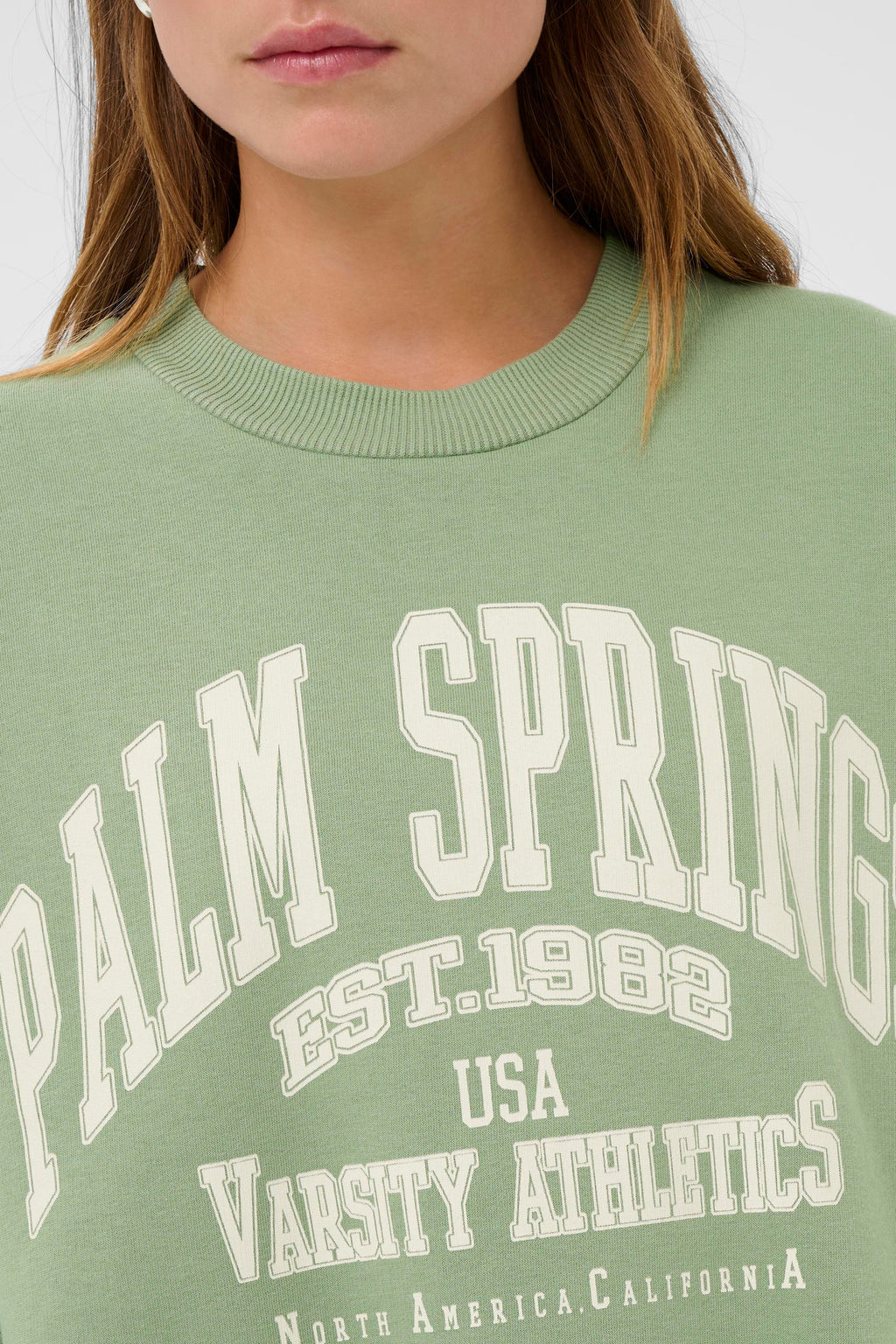 KAFFE Sussi Sweatshirt Sea Spray Grøn