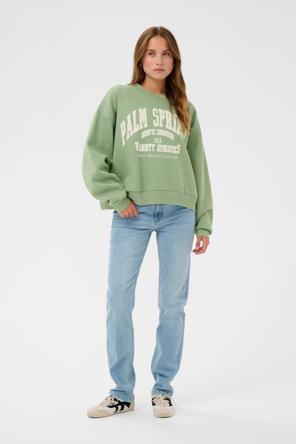 KAFFE Sussi Sweatshirt Sea Spray Grøn
