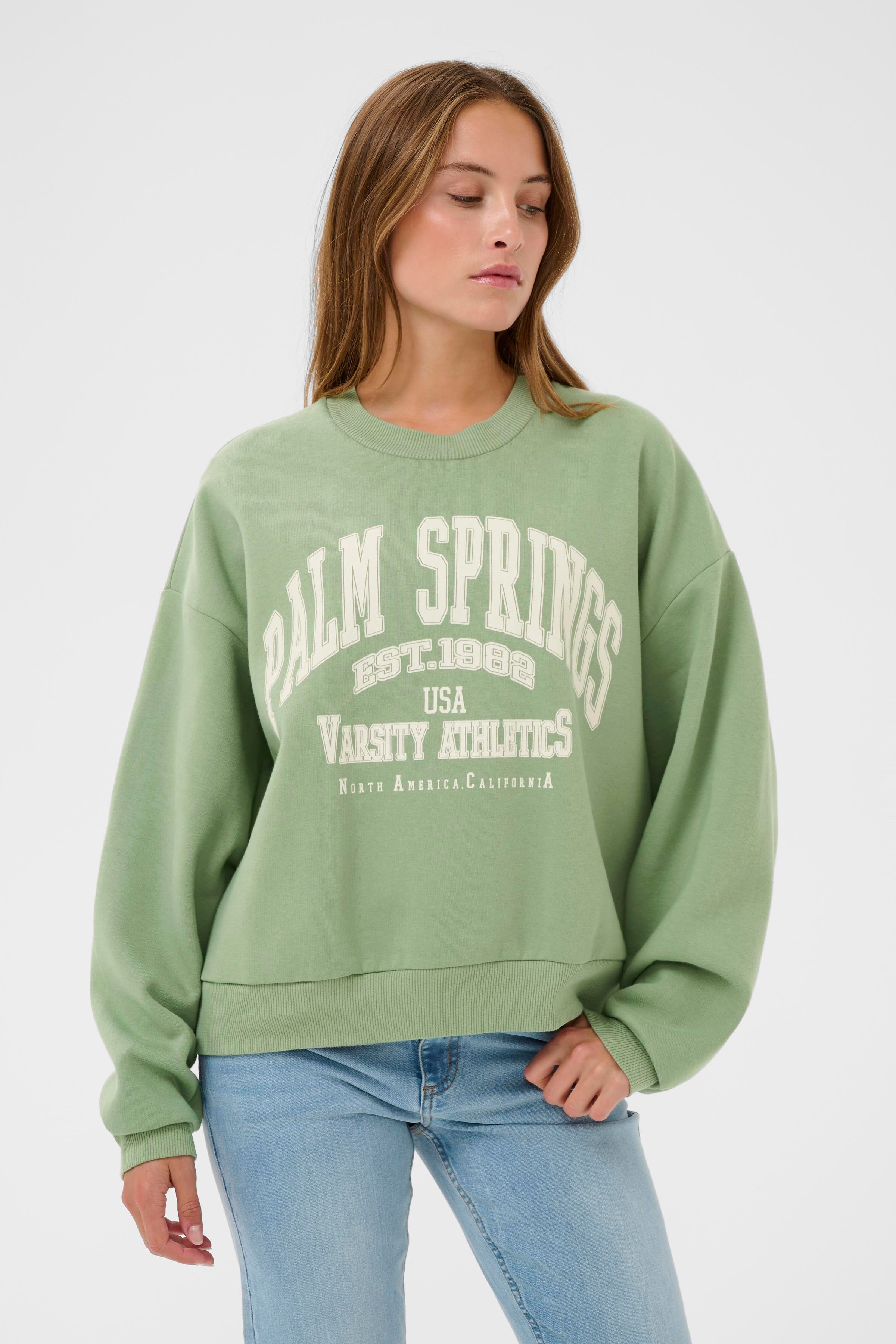 KAFFE Sussi Sweatshirt Sea Spray Grøn