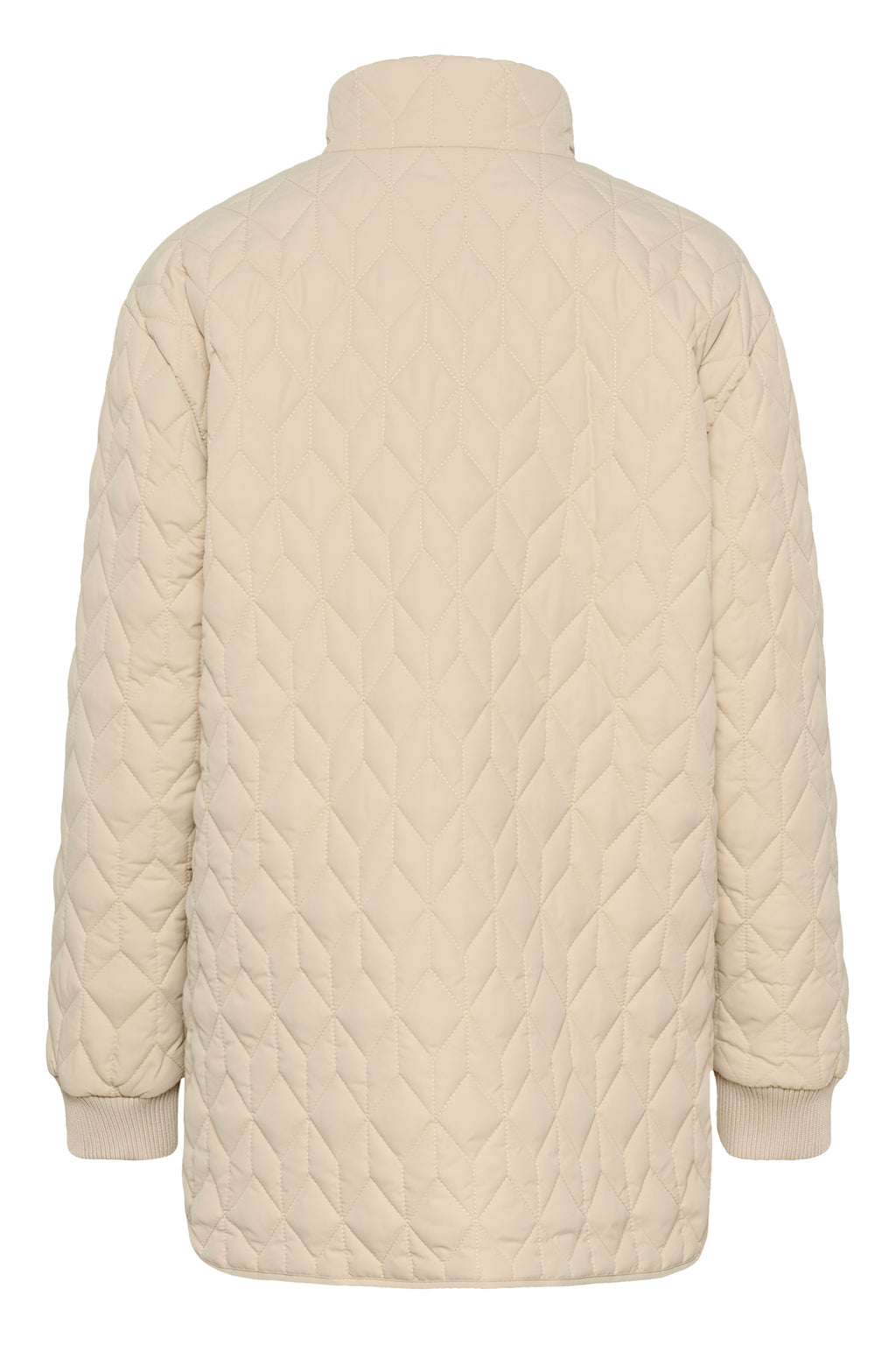 KAFFE Leila Quilt Jakke Feather Grå