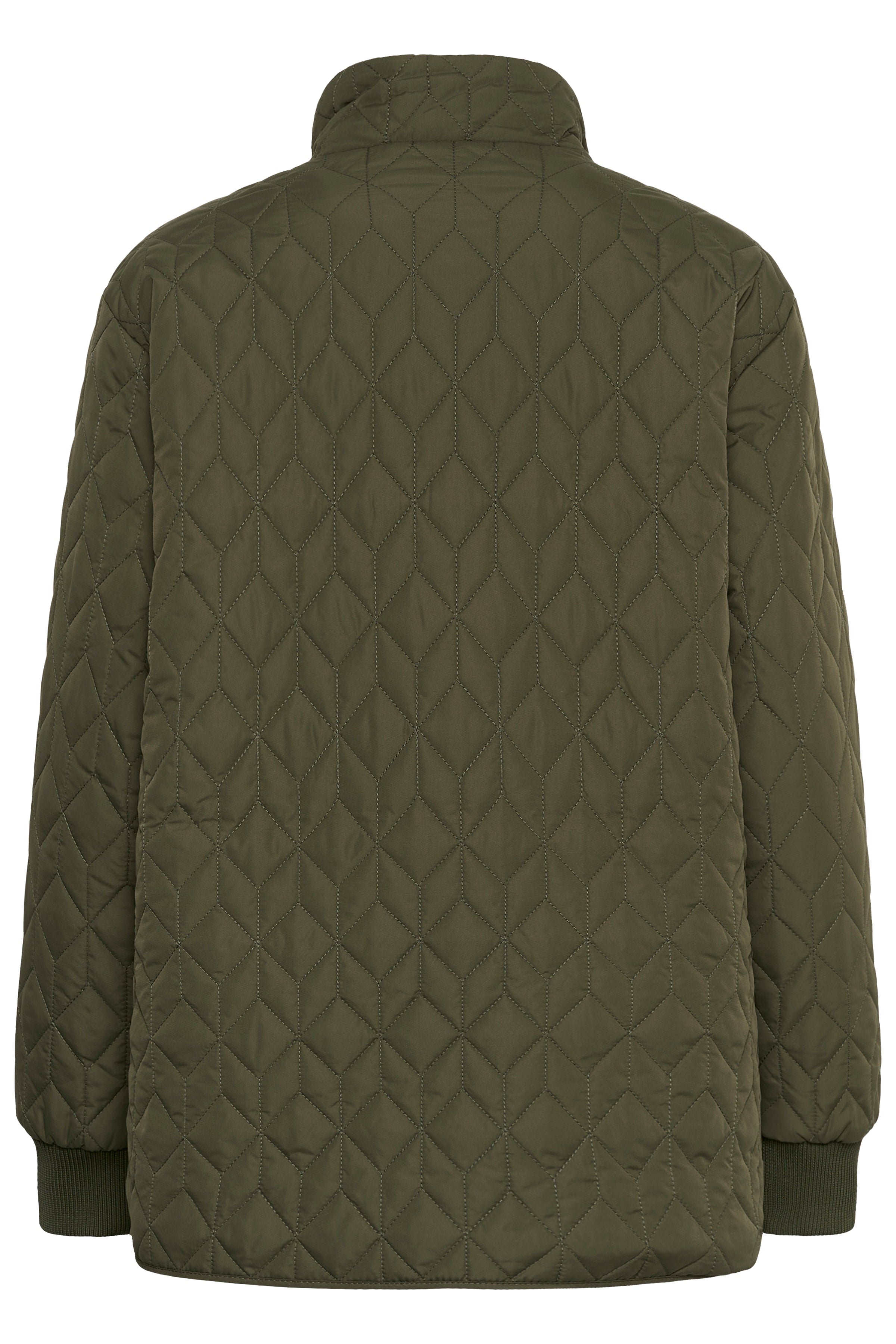 KAFFE Leila Quilt Jakke Olive Night Grøn